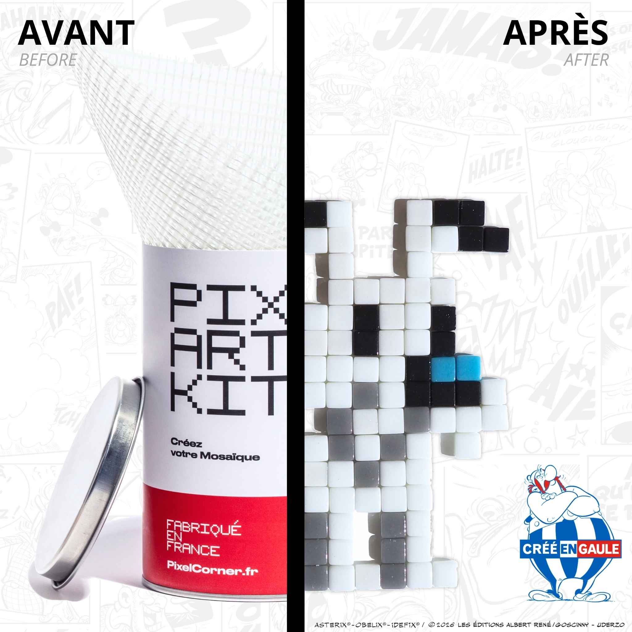 Pixel Art Kit “Idéfix®” par Pixel Corner - Kits de loisirs créatifs