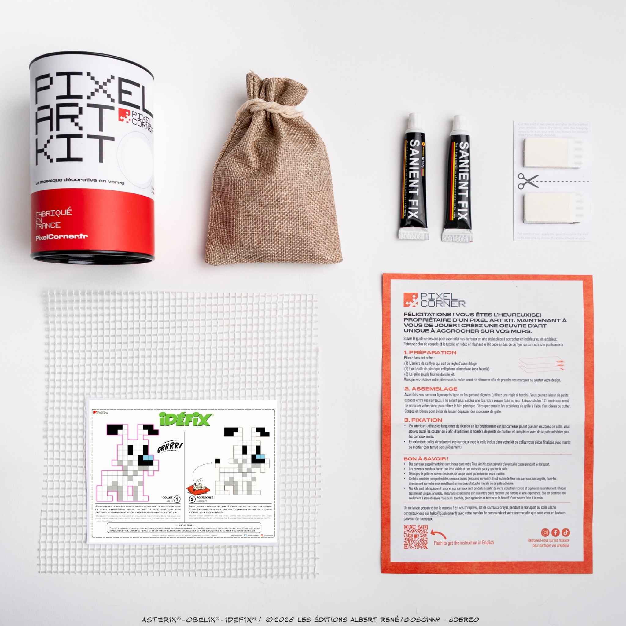 Pixel Art Kit “Idéfix®” par Pixel Corner - Kits de loisirs créatifs