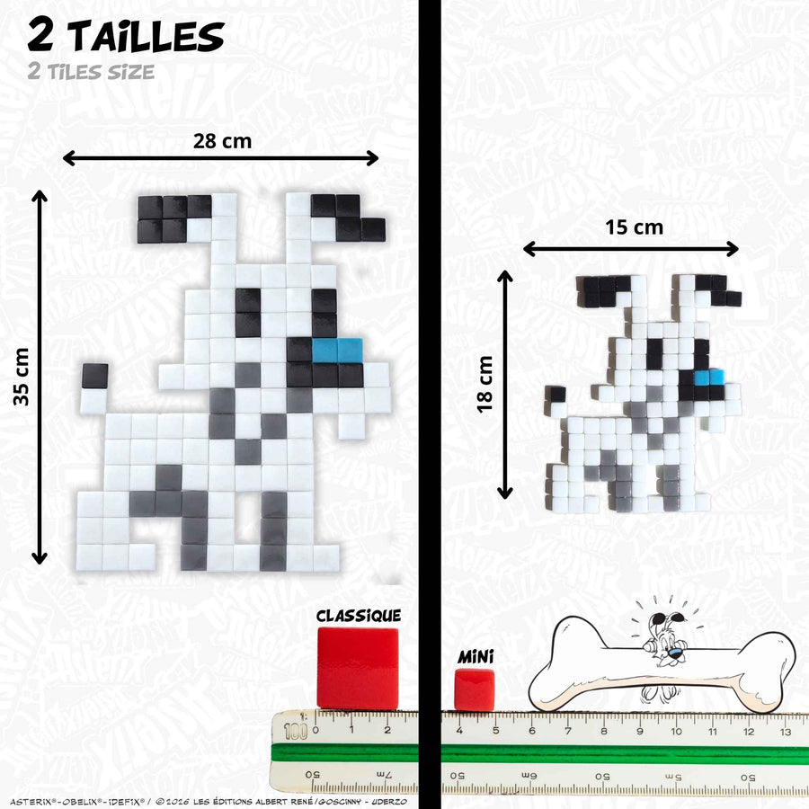 Comparaison des tailles Pixel Corner