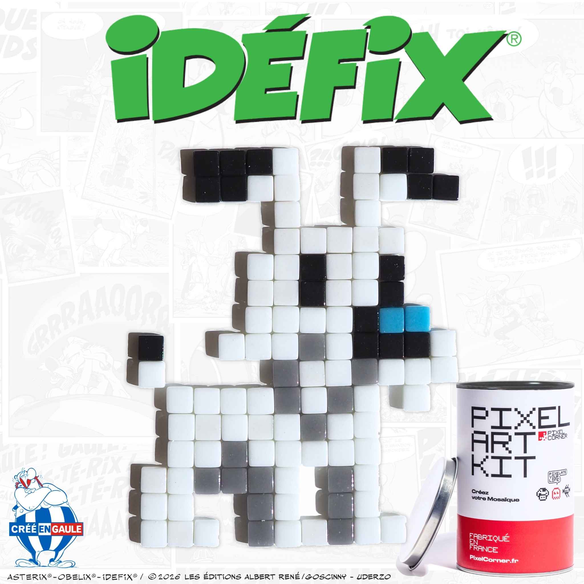 Pixel Art Kit “Idéfix®” par Pixel Corner - Kits de loisirs créatifs