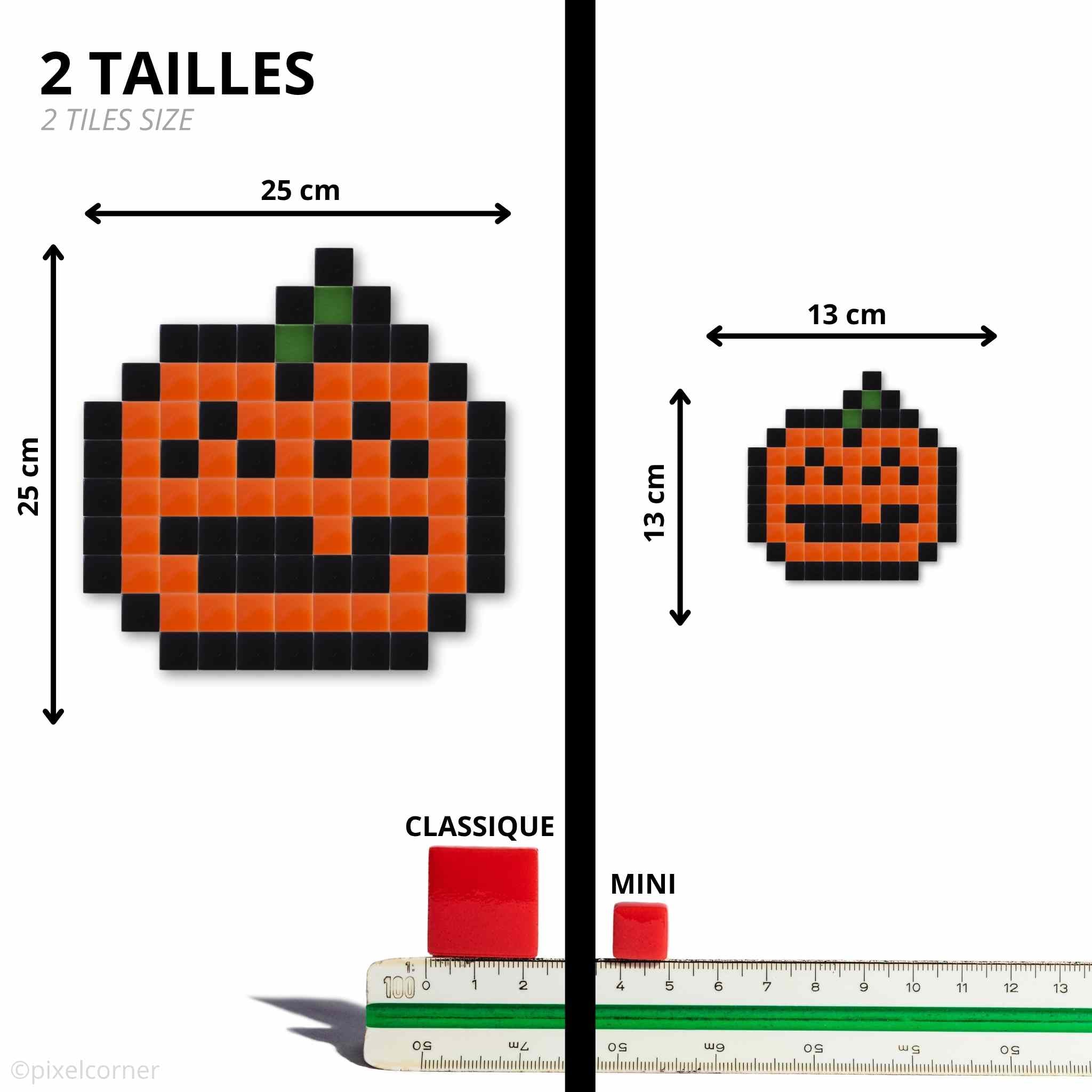 Pixel Art Kit "Jack'O" par Pixel Corner - Kits de loisirs créatifs