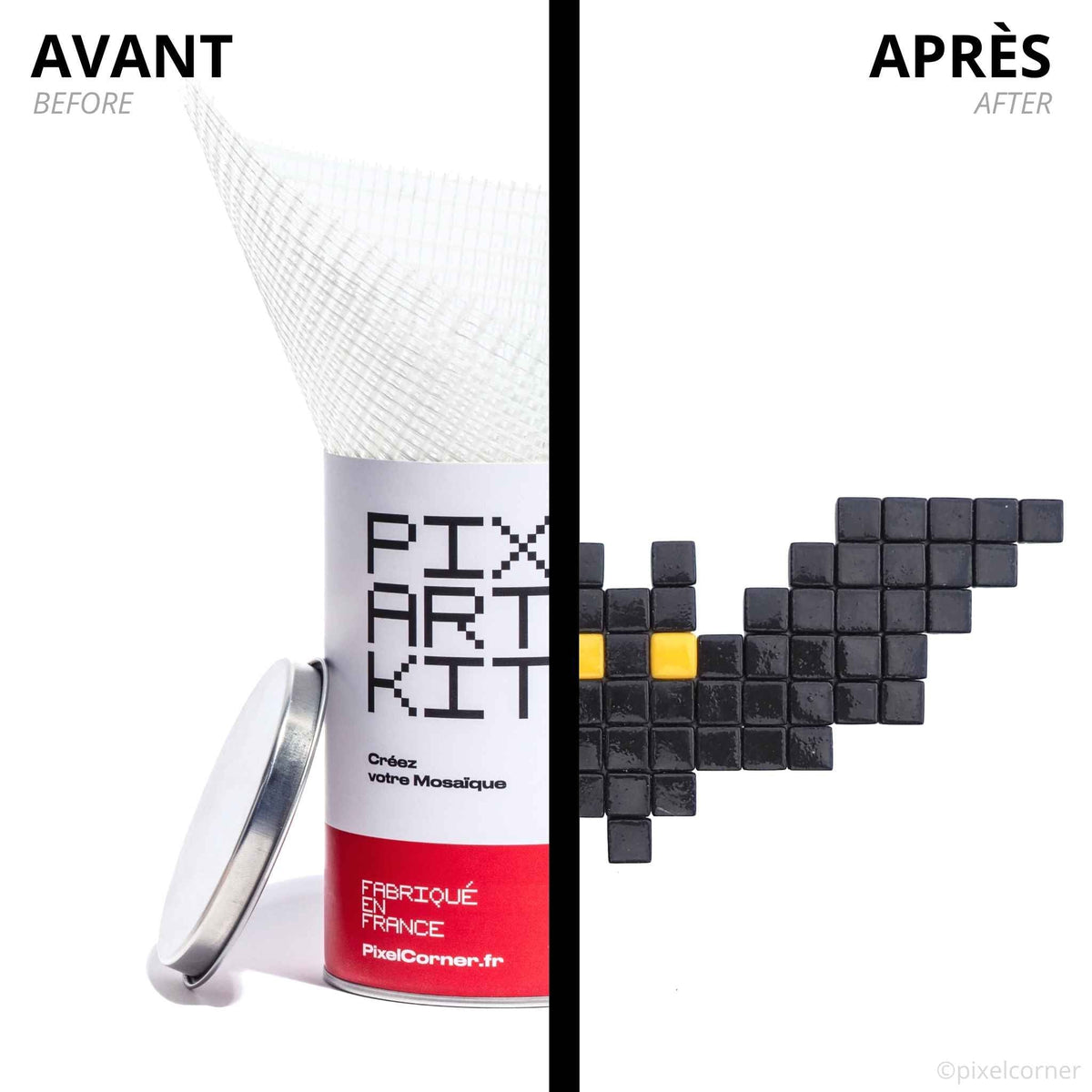 Pixel Art Kit "La Chauve-Souris" par Pixel Corner - Kits de loisirs créatifs