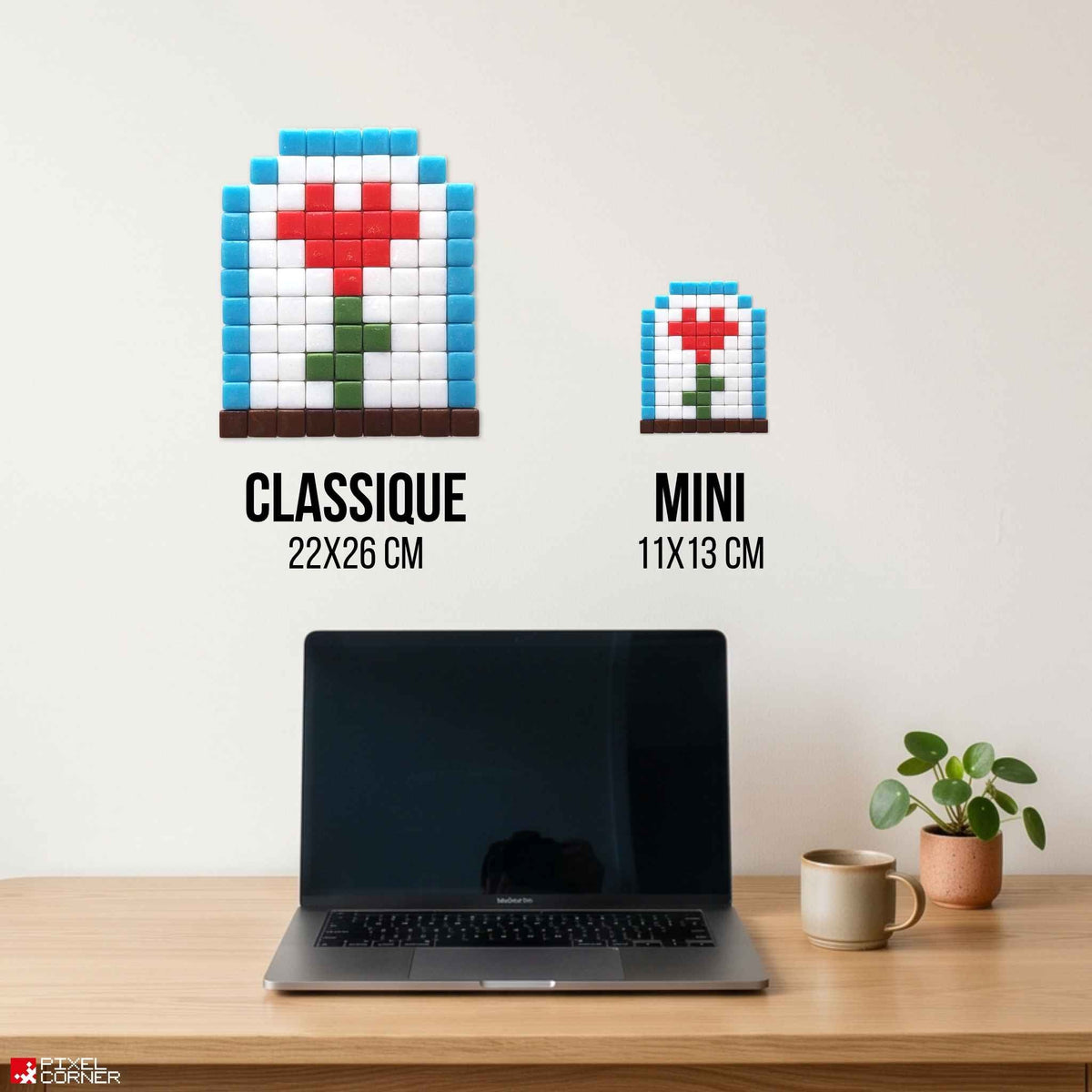Pixel Art Kit "La Rose" - Le Petit Prince® par Pixel Corner - Kits de loisirs créatifs
