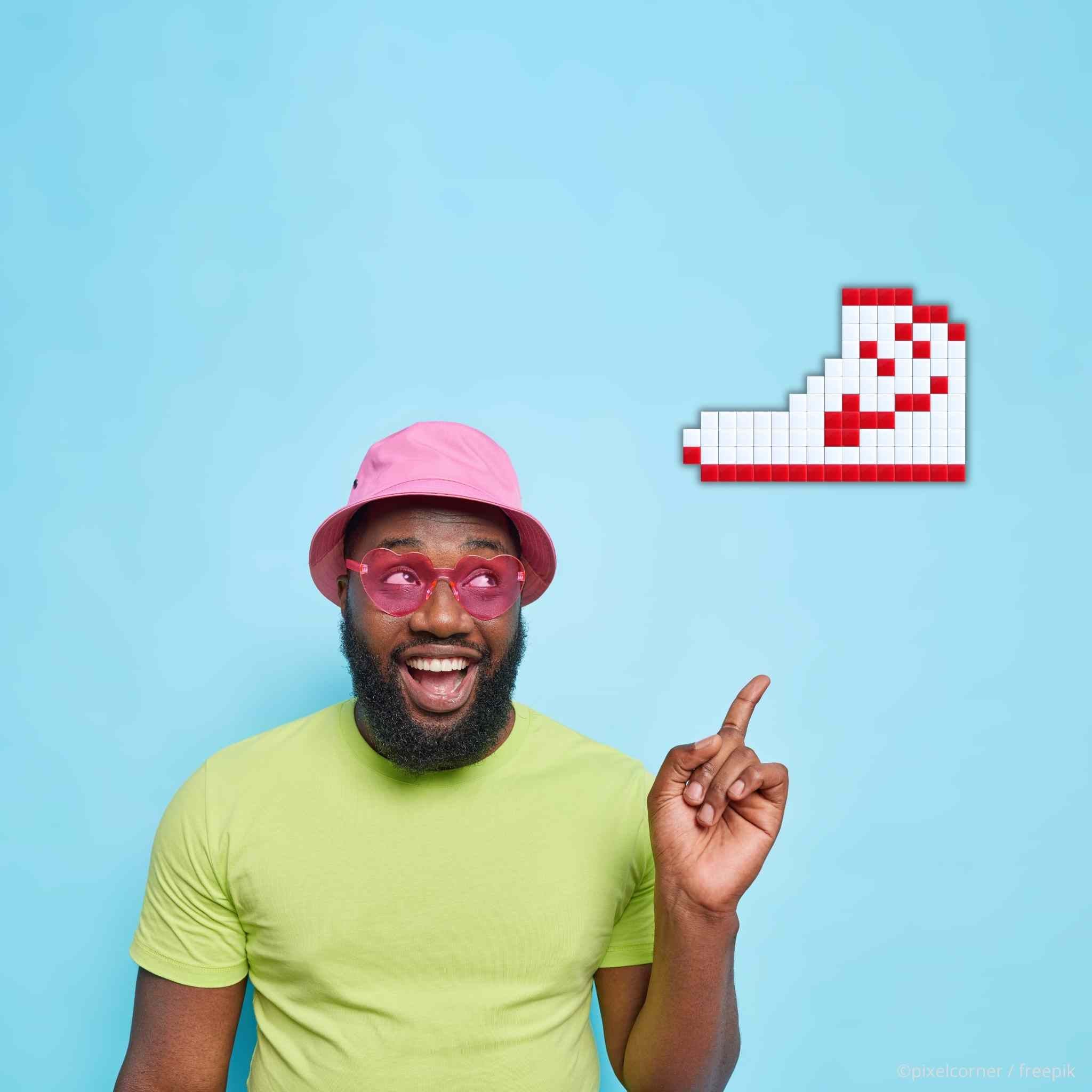 Pixel Art Kit "La Sneaker(s)" par Pixel Corner - Kits de loisirs créatifs