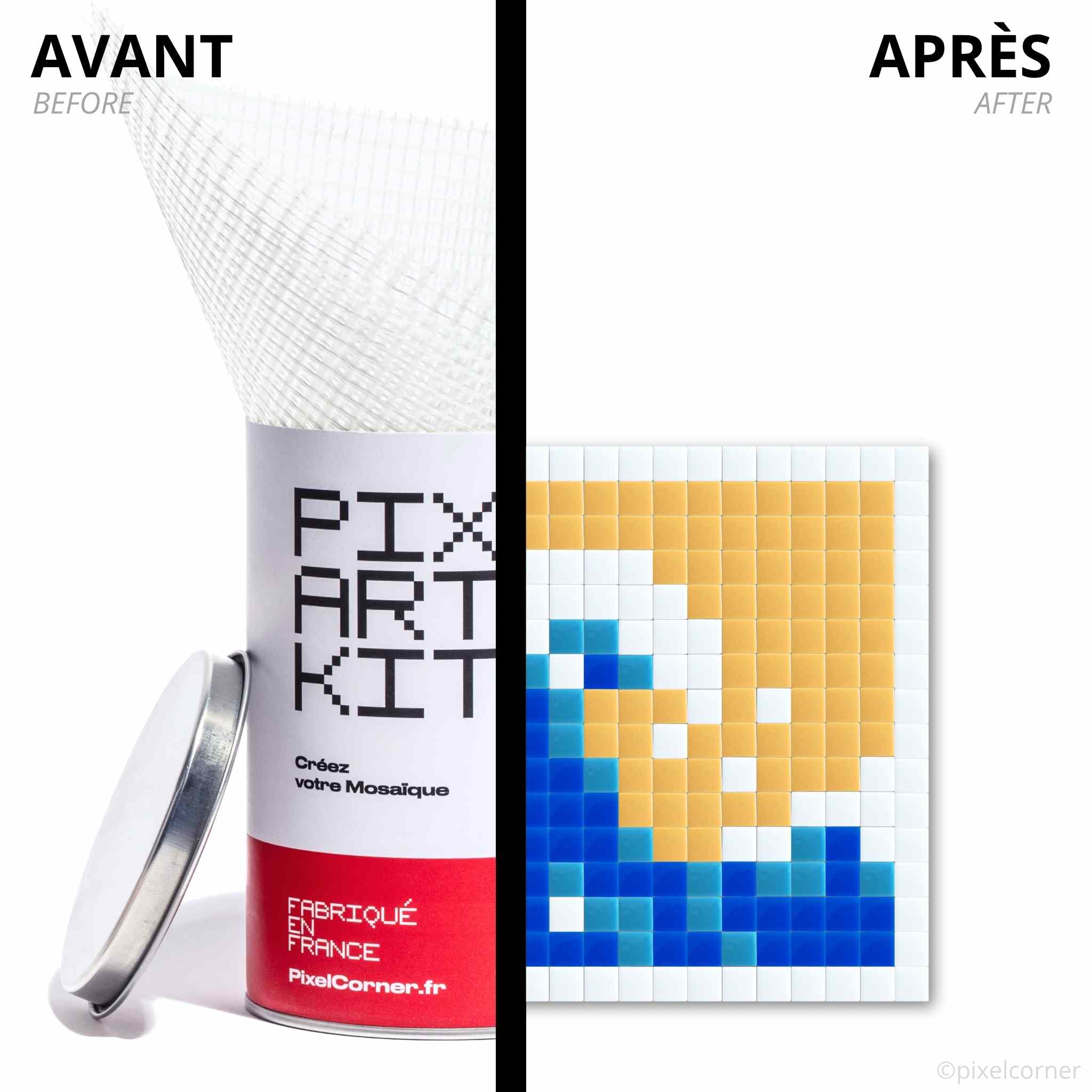 Pixel Art Kit "La Vague" par Pixel Corner - Kits de loisirs créatifs