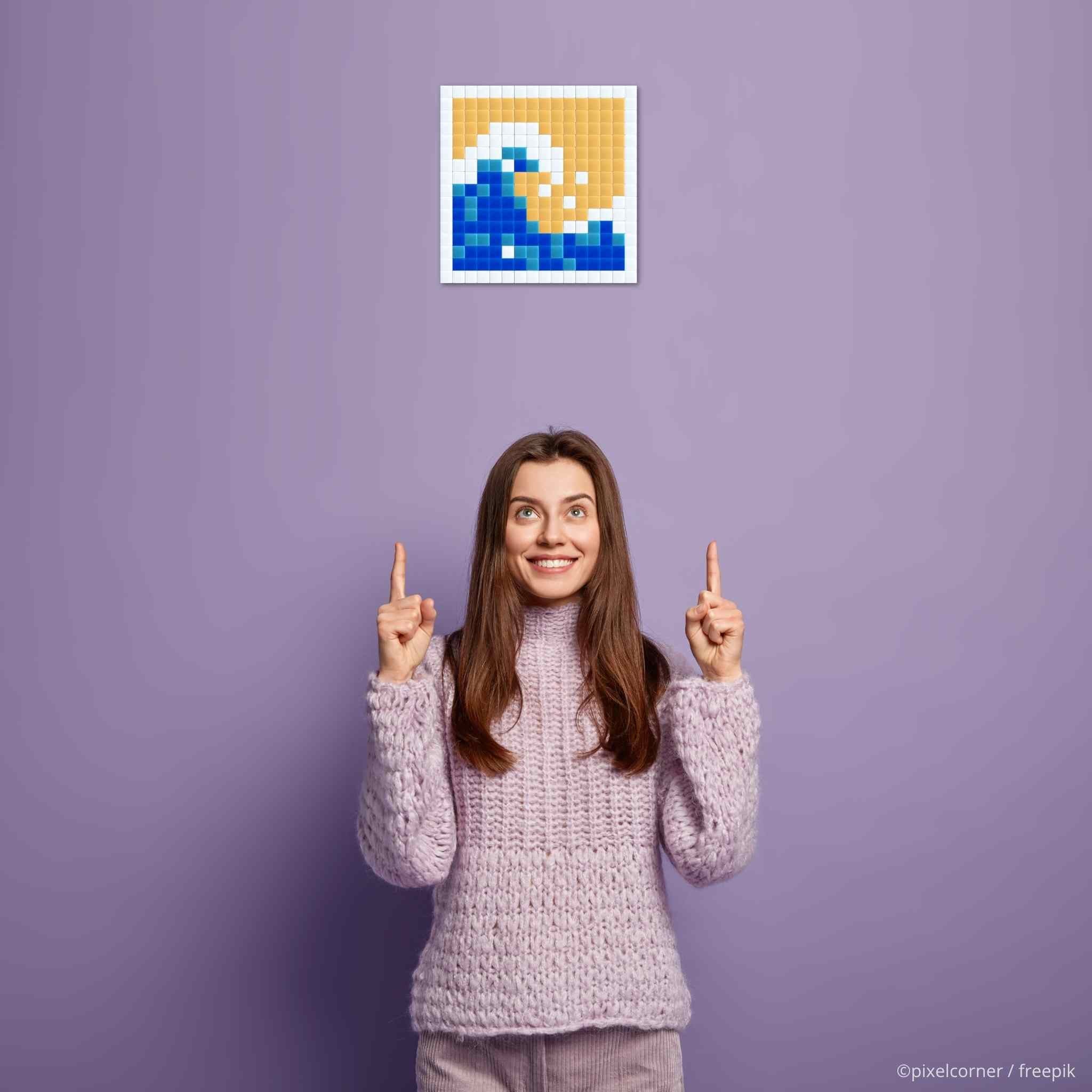 Pixel Art Kit "La Vague" par Pixel Corner - Kits de loisirs créatifs