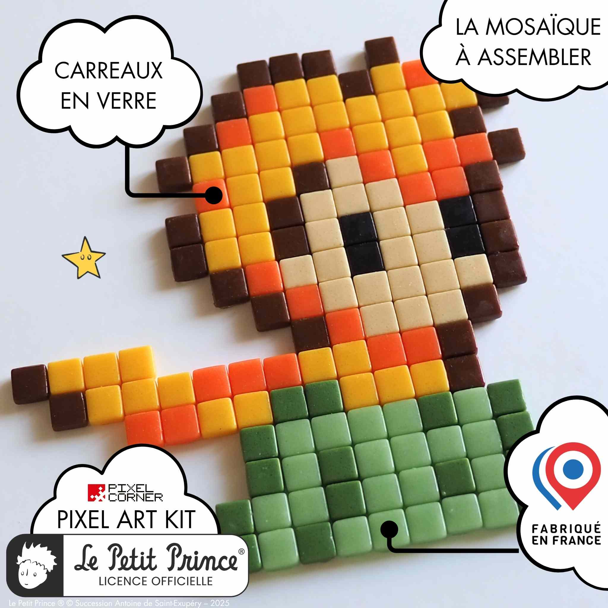 Pixel Art Kit "Le Voyageur Stellaire" - Le Petit Prince® par Pixel Corner - Kits de loisirs créatifs