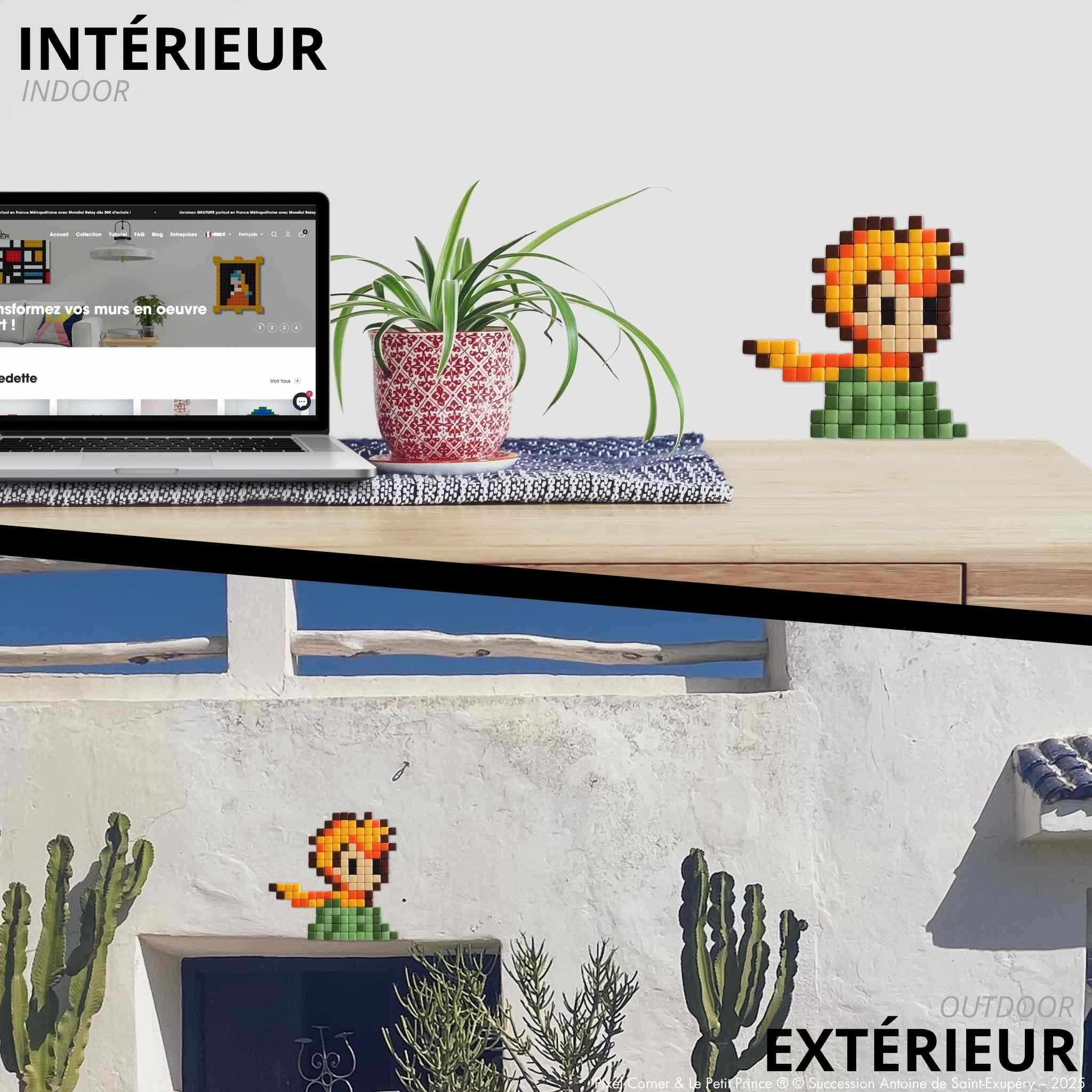 Pixel Art Kit "Le Voyageur Stellaire" - Le Petit Prince® par Pixel Corner - Kits de loisirs créatifs