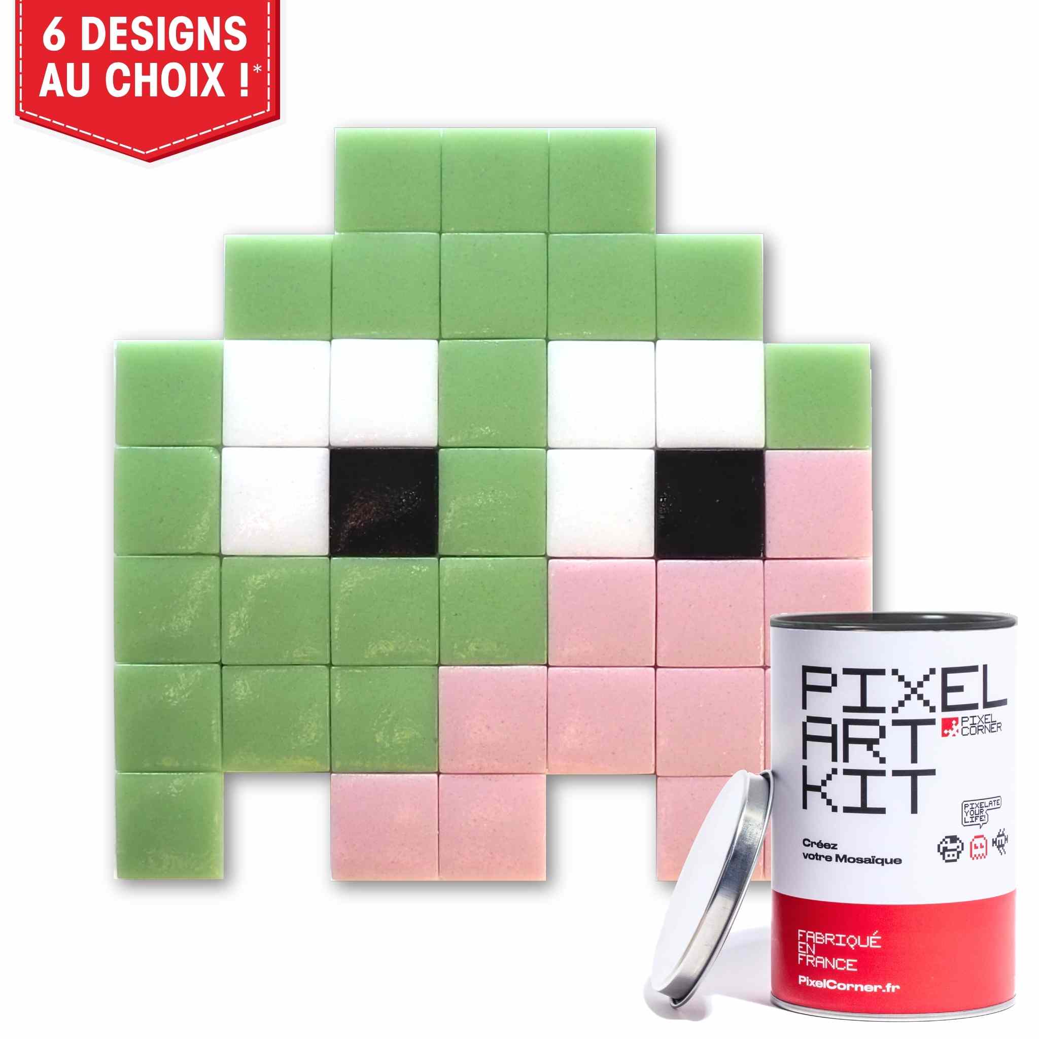 Kit de mosaïque Fantôme Noir - Pixel Corner | Memento Mori Kit de mosaïque Fantôme Noir - Pixel Corner | Memento Mori