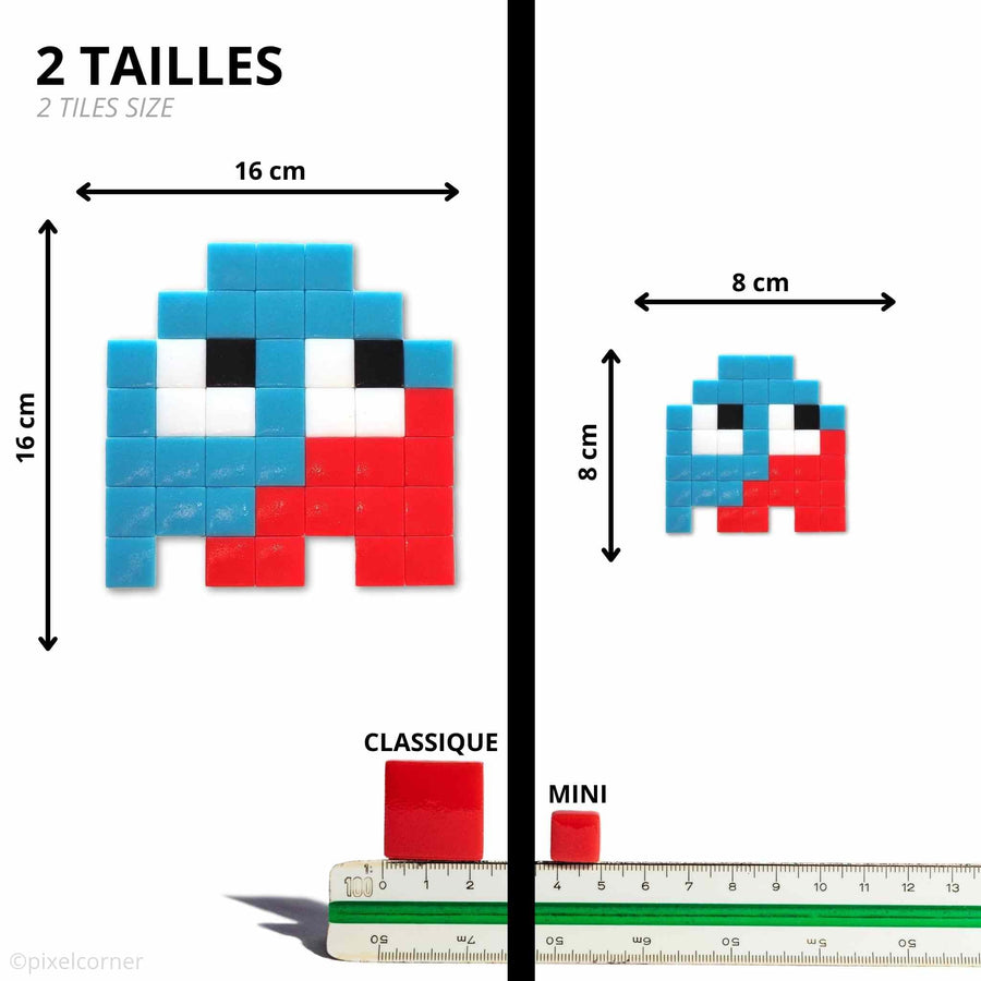 Comparaison des tailles Pixel Corner