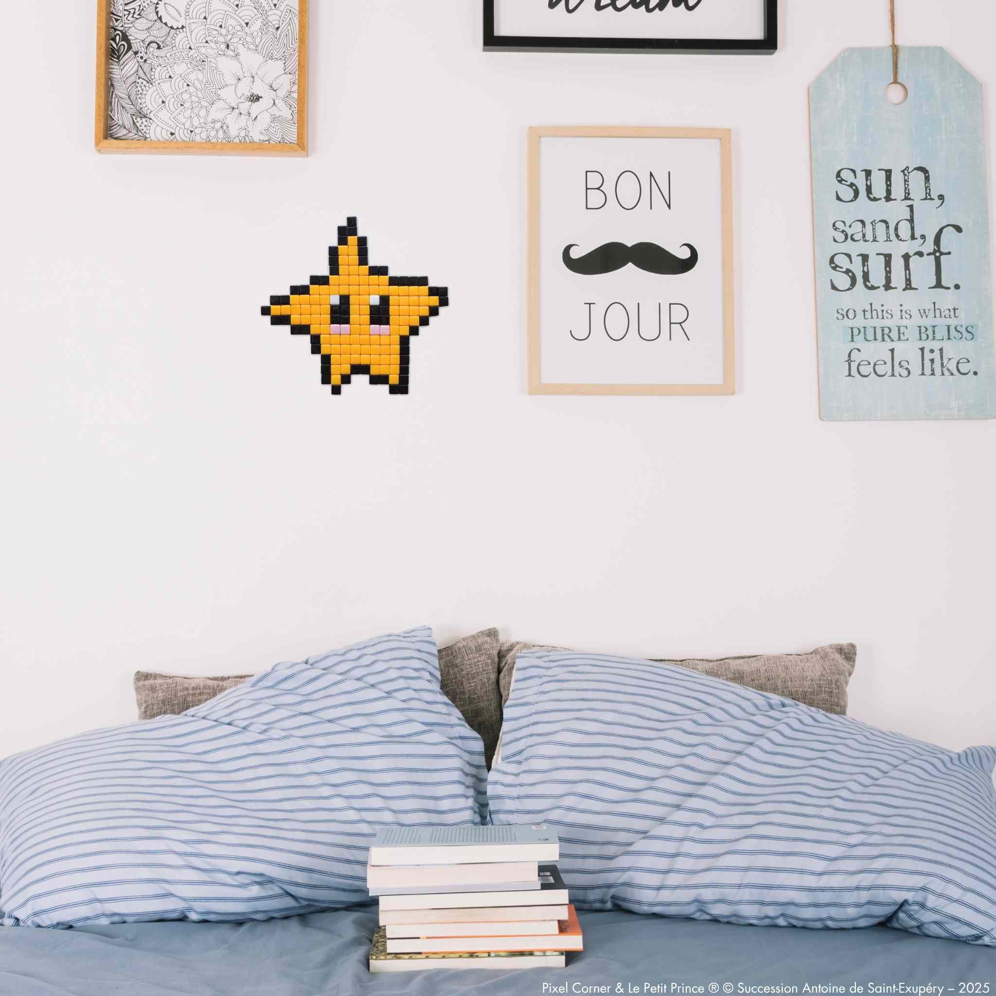 Pixel Art Kit "L'Étoile Guide" - Le Petit Prince® par Pixel Corner - Kits de loisirs créatifs