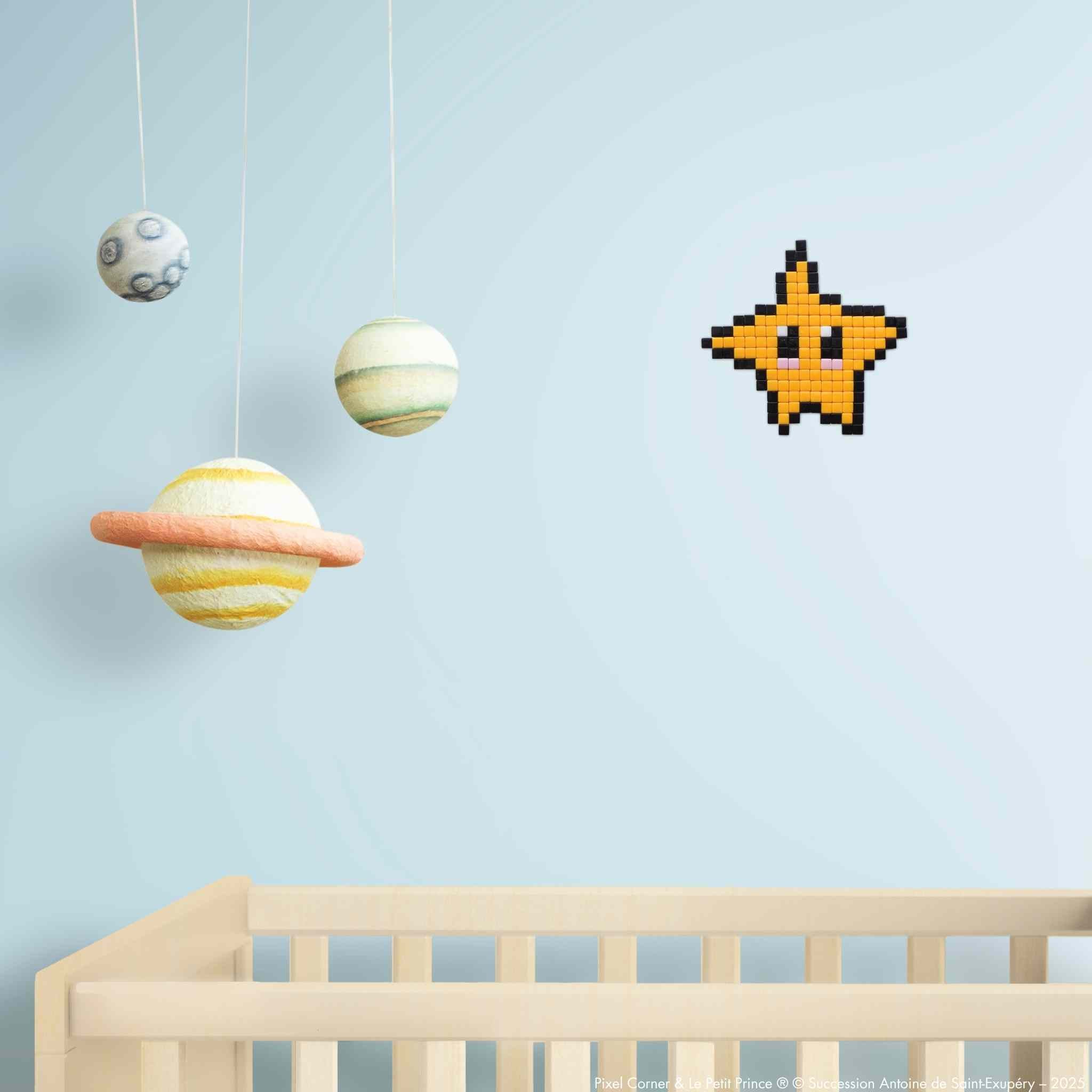 Pixel Art Kit "L'Étoile Guide" - Le Petit Prince® par Pixel Corner - Kits de loisirs créatifs