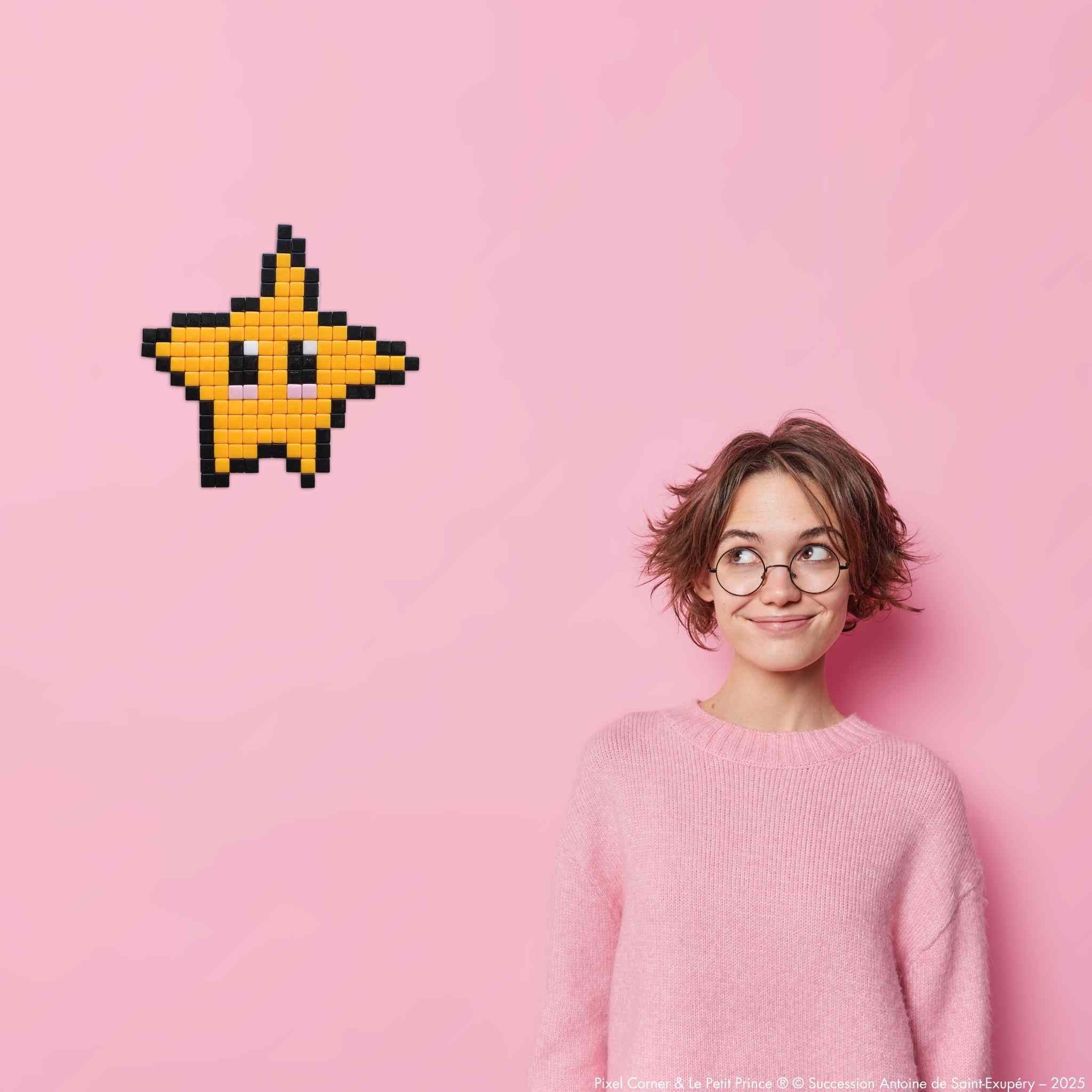 Pixel Art Kit "L'Étoile Guide" - Le Petit Prince® par Pixel Corner - Kits de loisirs créatifs