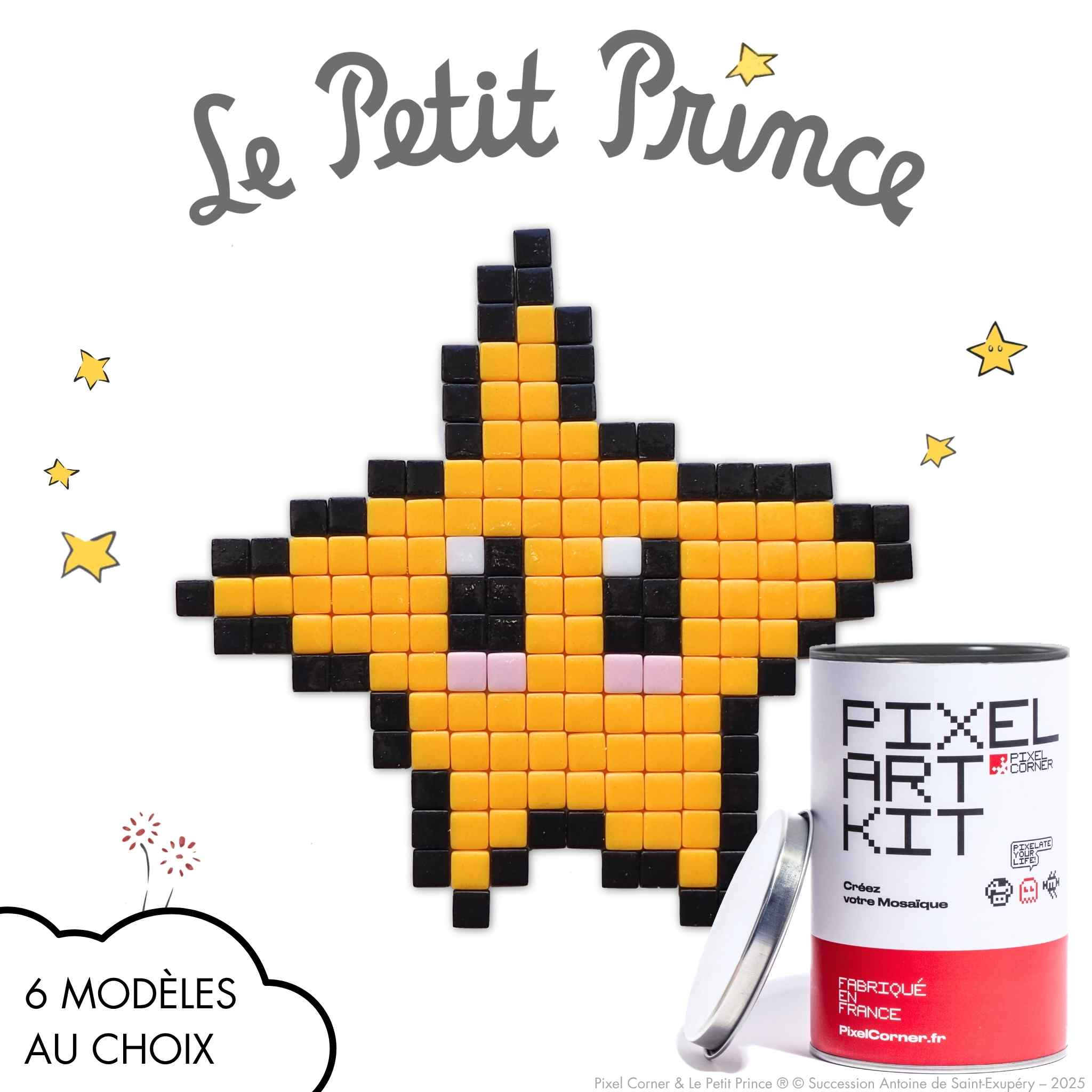 Pixel Art Kit "L'Étoile Guide" - Le Petit Prince® par Pixel Corner - Kits de loisirs créatifs