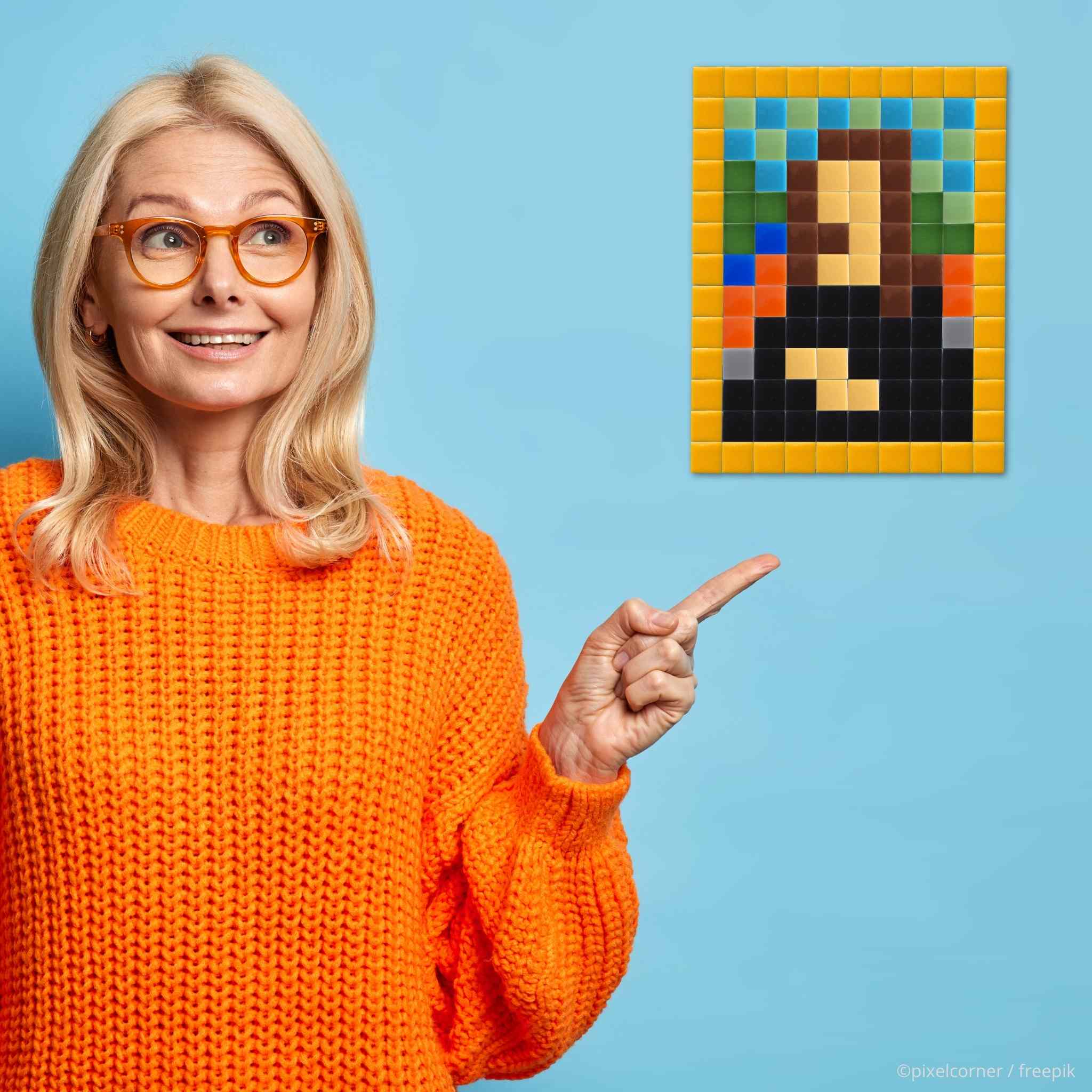 Pixel Art Kit "Lisa" par Pixel Corner - Kits de loisirs créatifs