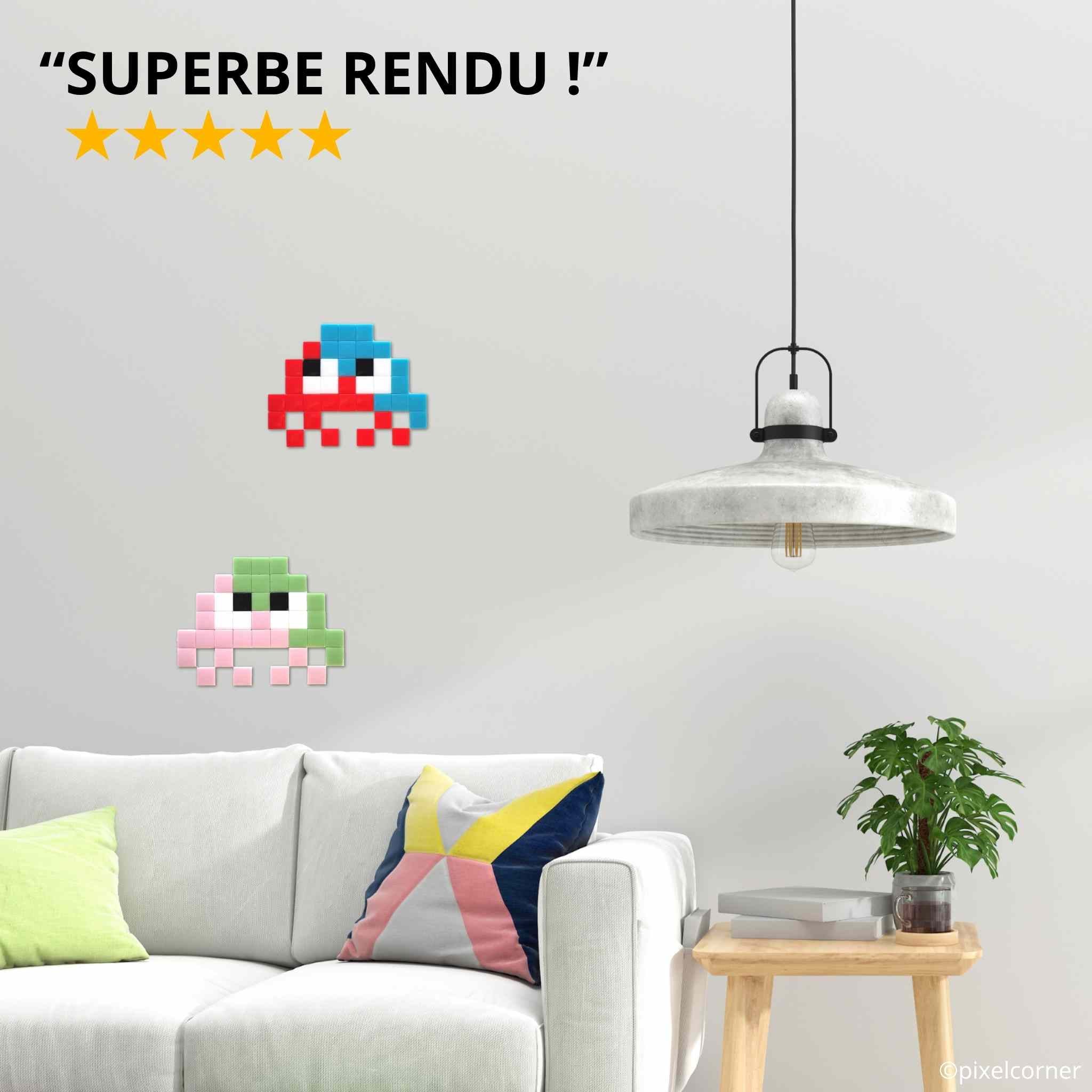 Pixel Art Kit "Little Alien(s) - DuoTone" par Pixel Corner - Kits de loisirs créatifs