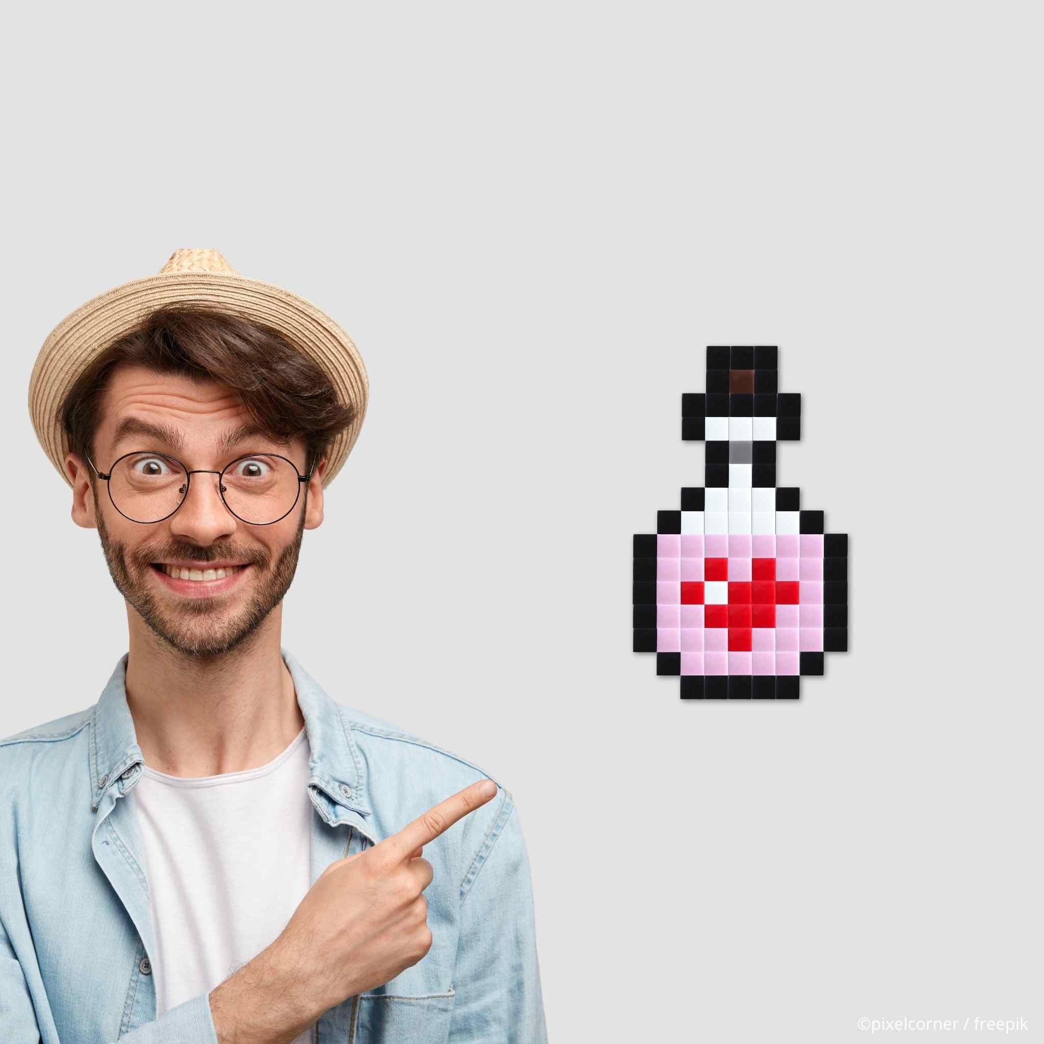 Pixel Art Kit "Love Potion" par Pixel Corner - Kits de loisirs créatifs