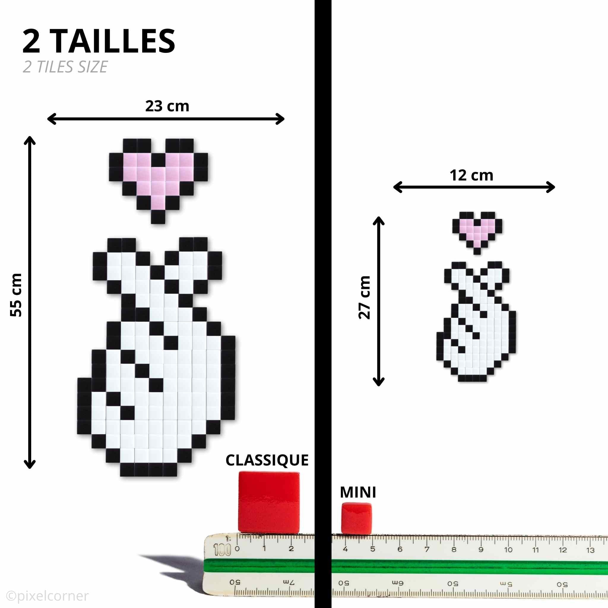 Pixel Art Kit "Main d'Amour" par Pixel Corner - Kits de loisirs créatifs