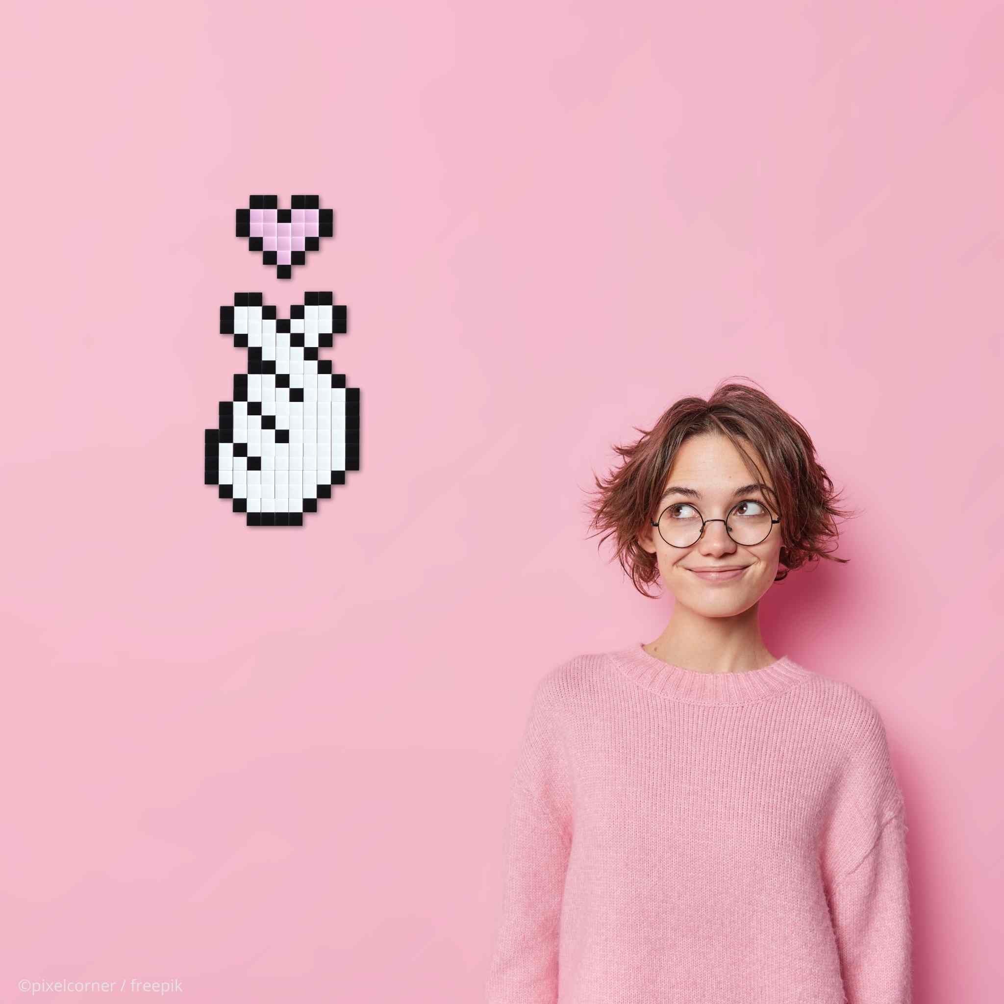 Pixel Art Kit "Main d'Amour" par Pixel Corner - Kits de loisirs créatifs