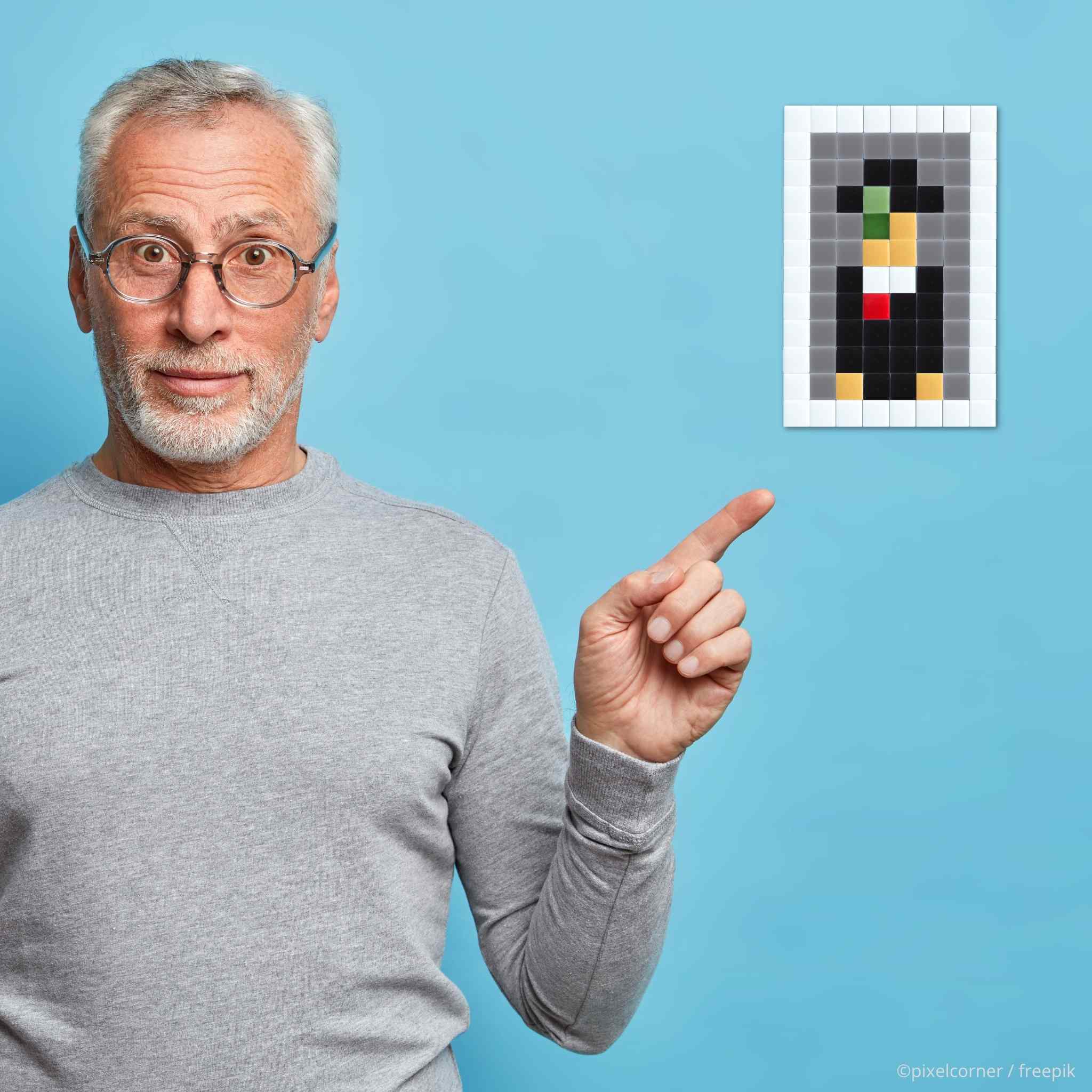 Pixel Art Kit "Mini René" par Pixel Corner - Kits de loisirs créatifs