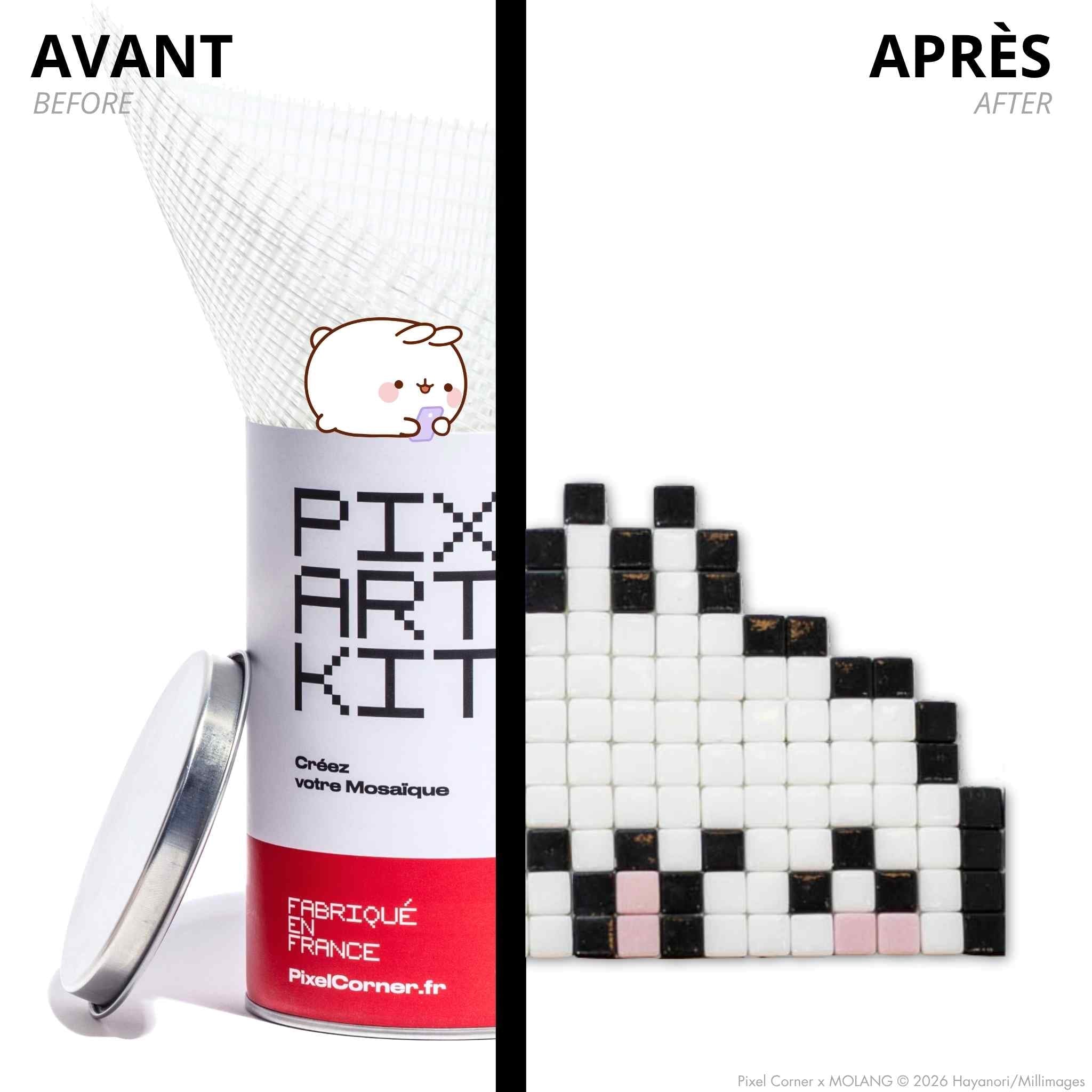 Pixel Art Kit "Molang" par Pixel Corner - Kits de loisirs créatifs