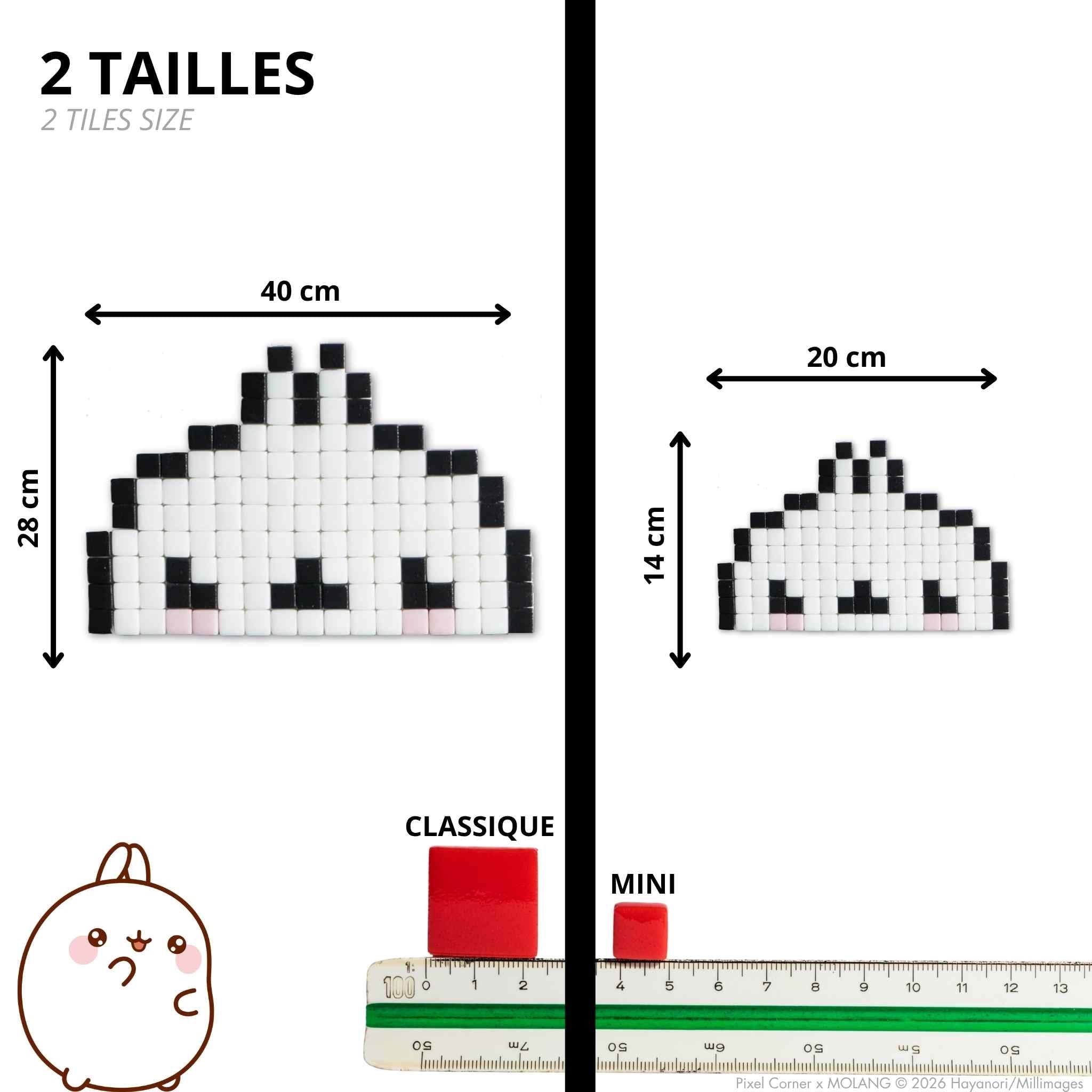 Pixel Art Kit "Molang" par Pixel Corner - Kits de loisirs créatifs