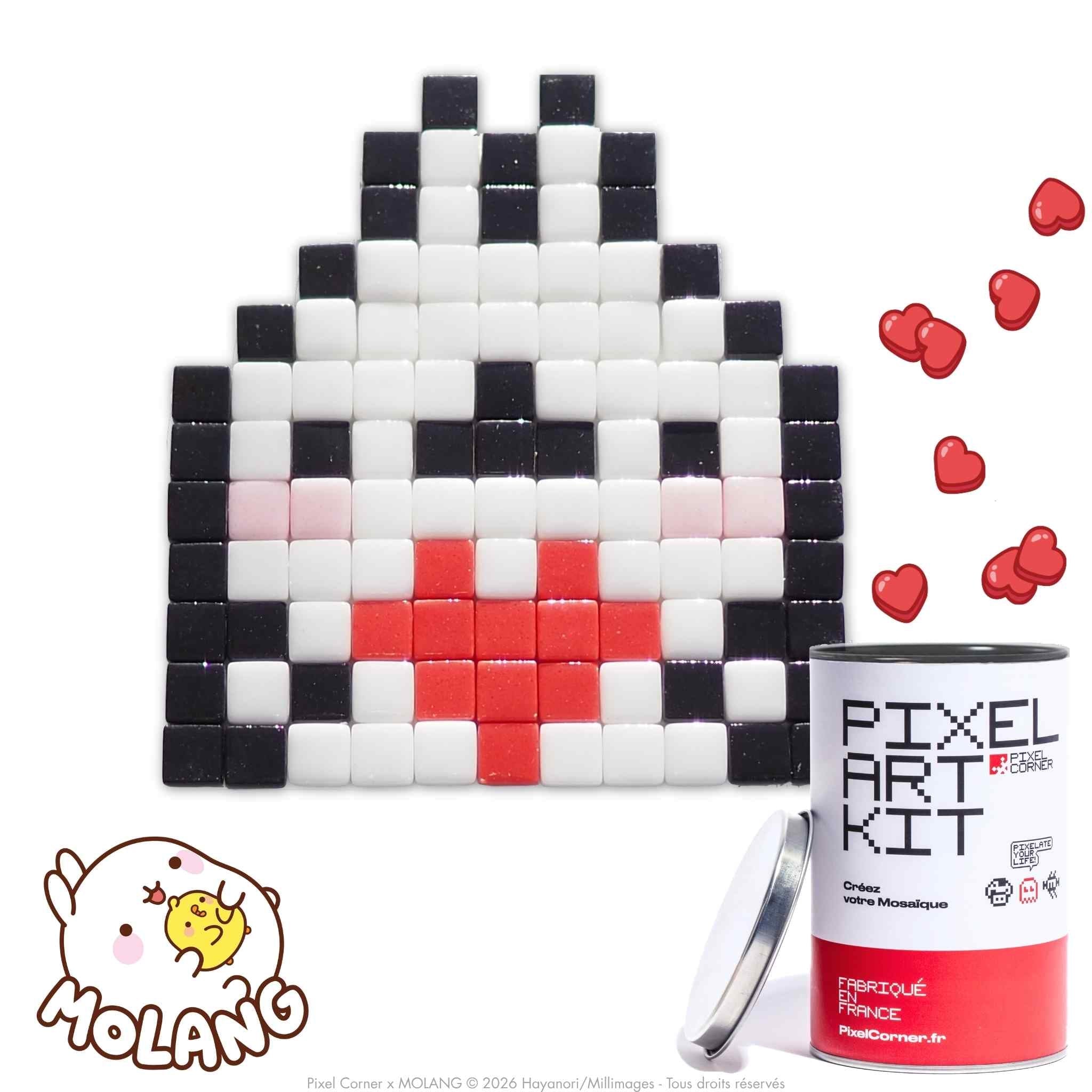Pixel Art Kit "Molang & Love" par Pixel Corner - Kits de loisirs créatifs