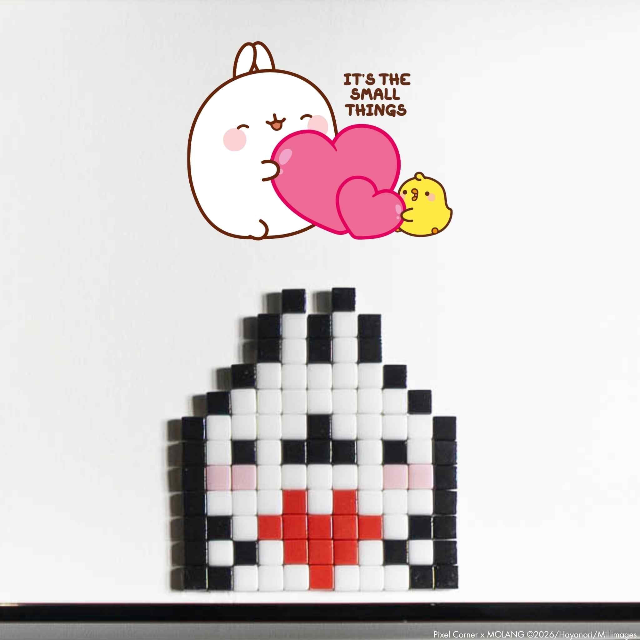 Pixel Art Kit "Molang & Love" par Pixel Corner - Kits de loisirs créatifs