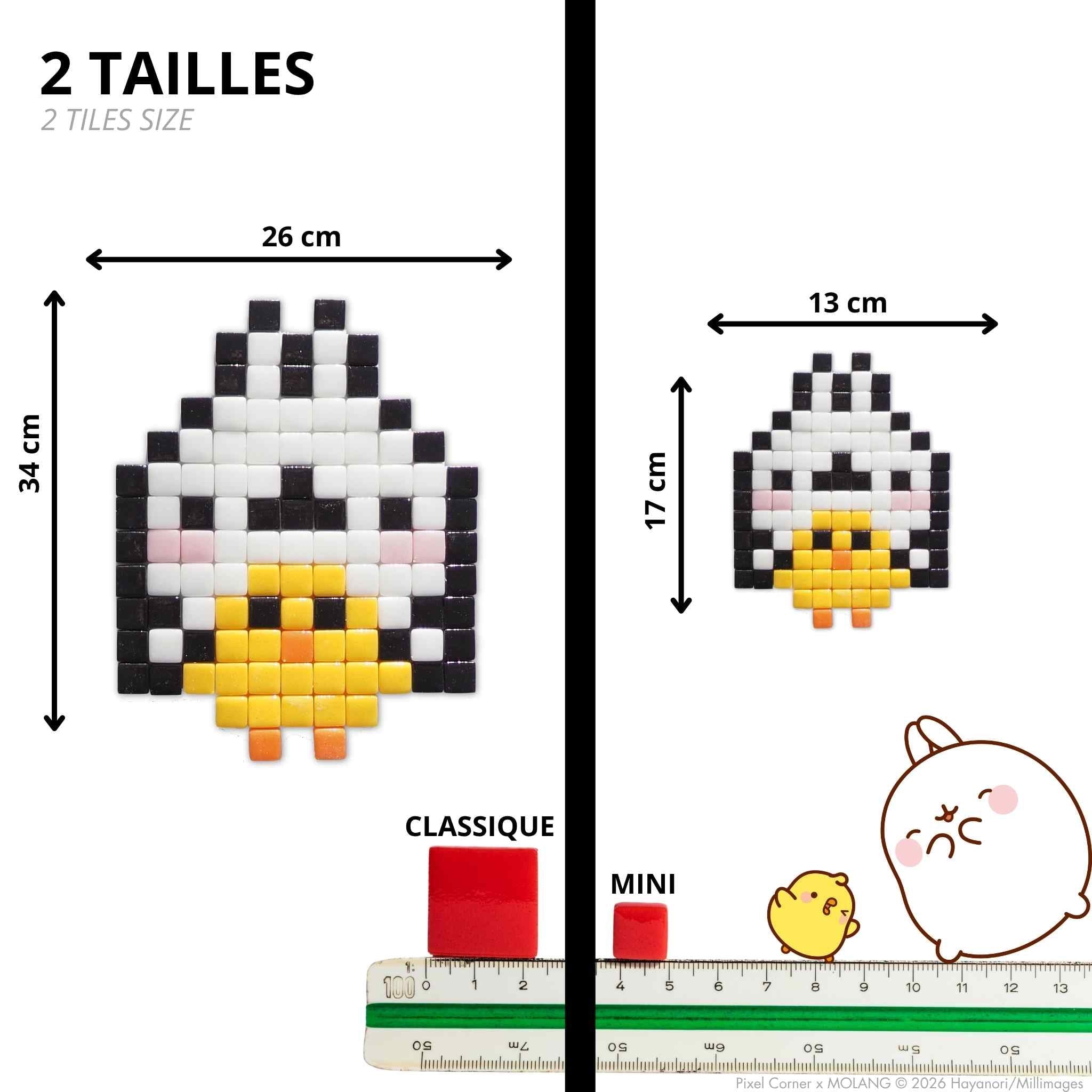 Pixel Art Kit "Molang & Piu Piu" par Pixel Corner - Kits de loisirs créatifs