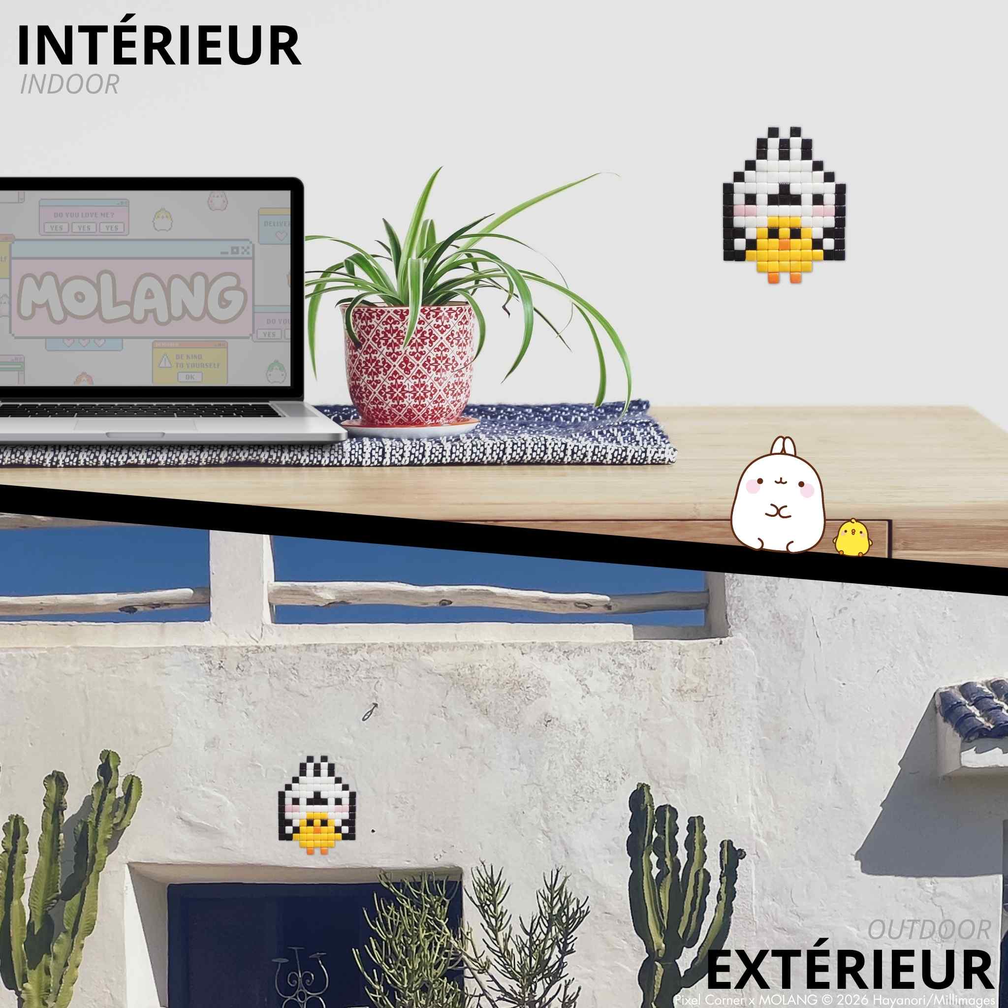 Pixel Art Kit "Molang & Piu Piu" par Pixel Corner - Kits de loisirs créatifs