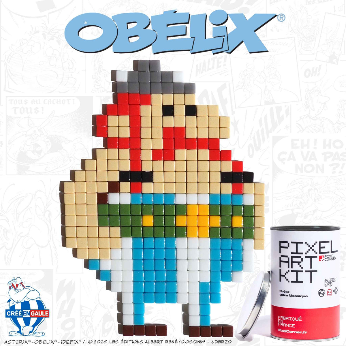 Pixel Art Kit "Obélix®" par Pixel Corner - Kits de loisirs créatifs