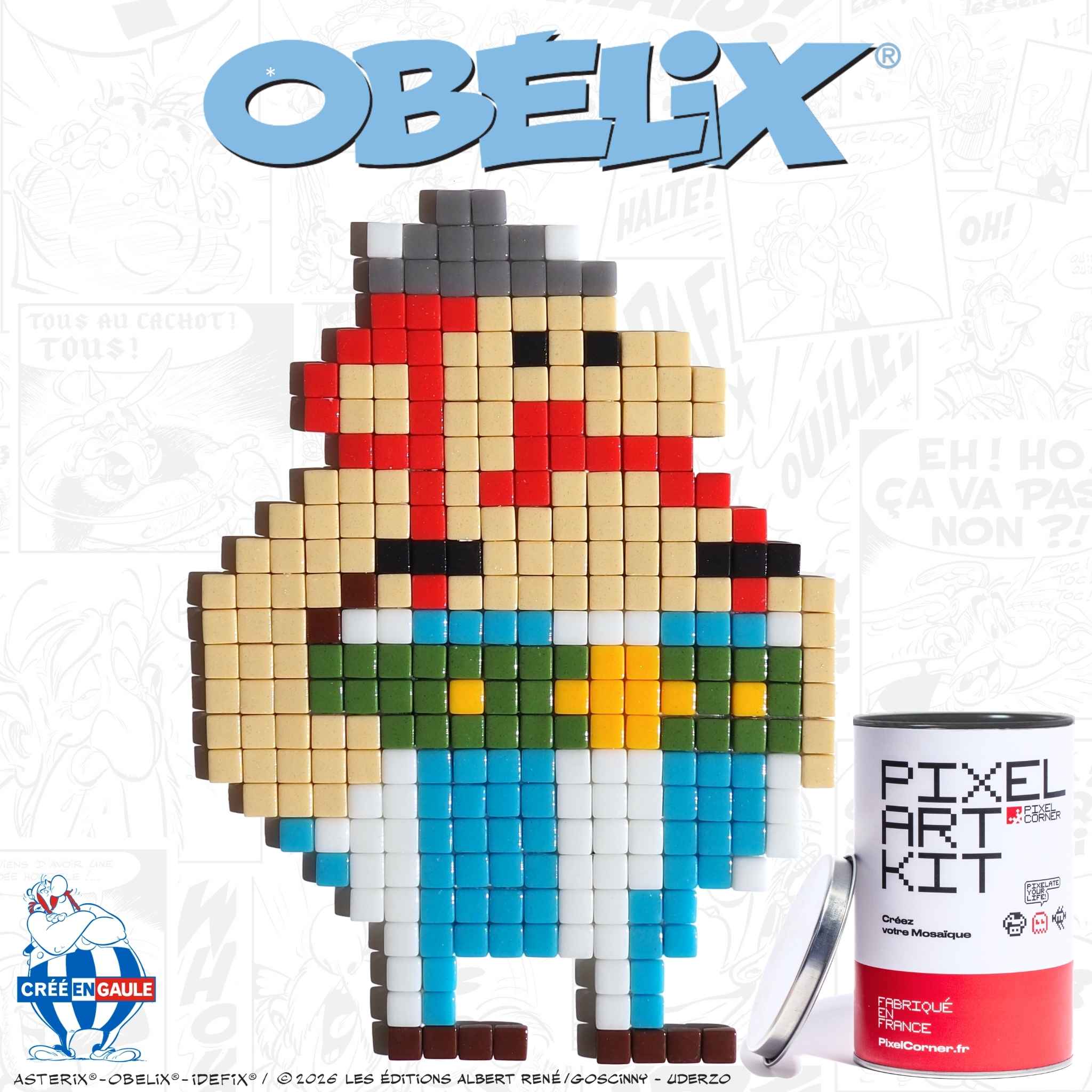 Pixel Art Kit "Obélix®" par Pixel Corner - Kits de loisirs créatifs