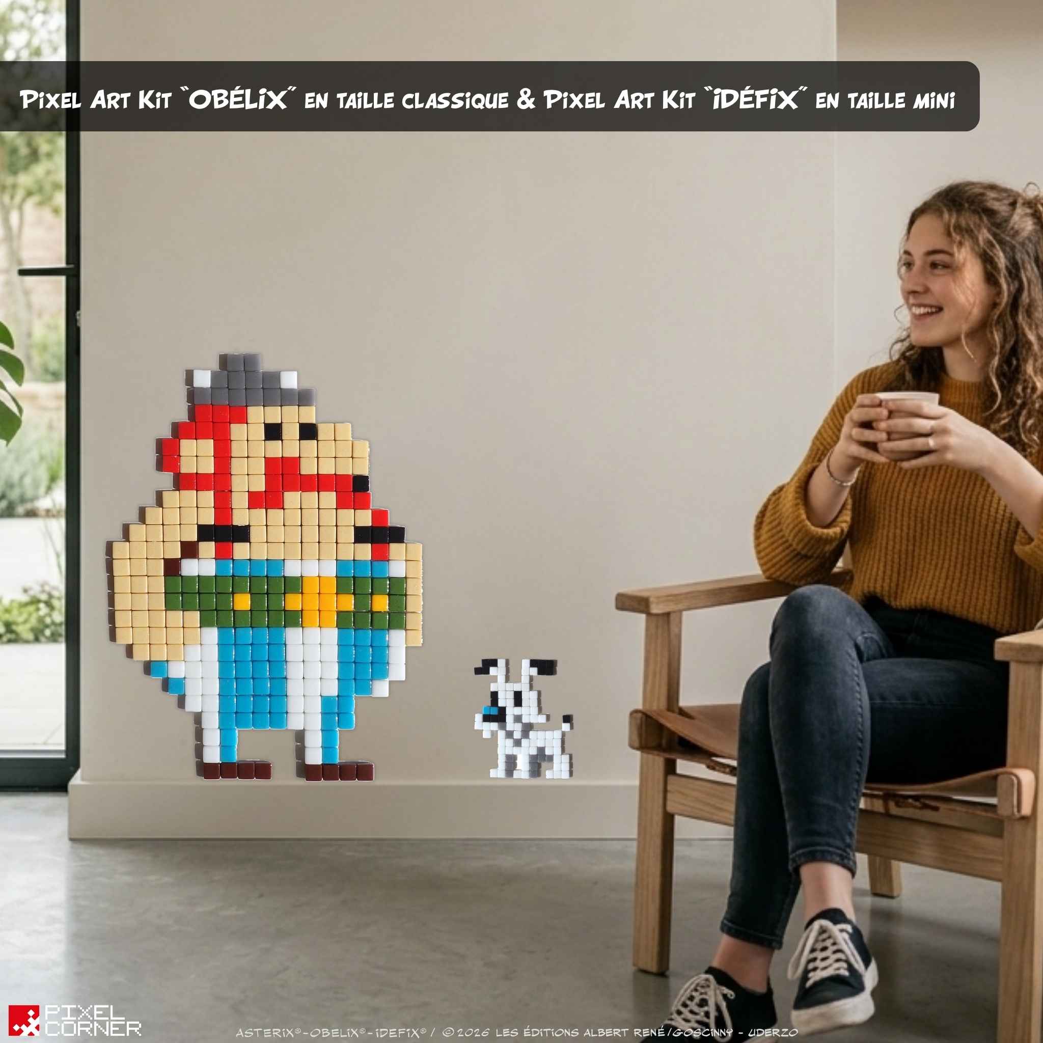 Pixel Art Kit "Obélix®" par Pixel Corner - Kits de loisirs créatifs