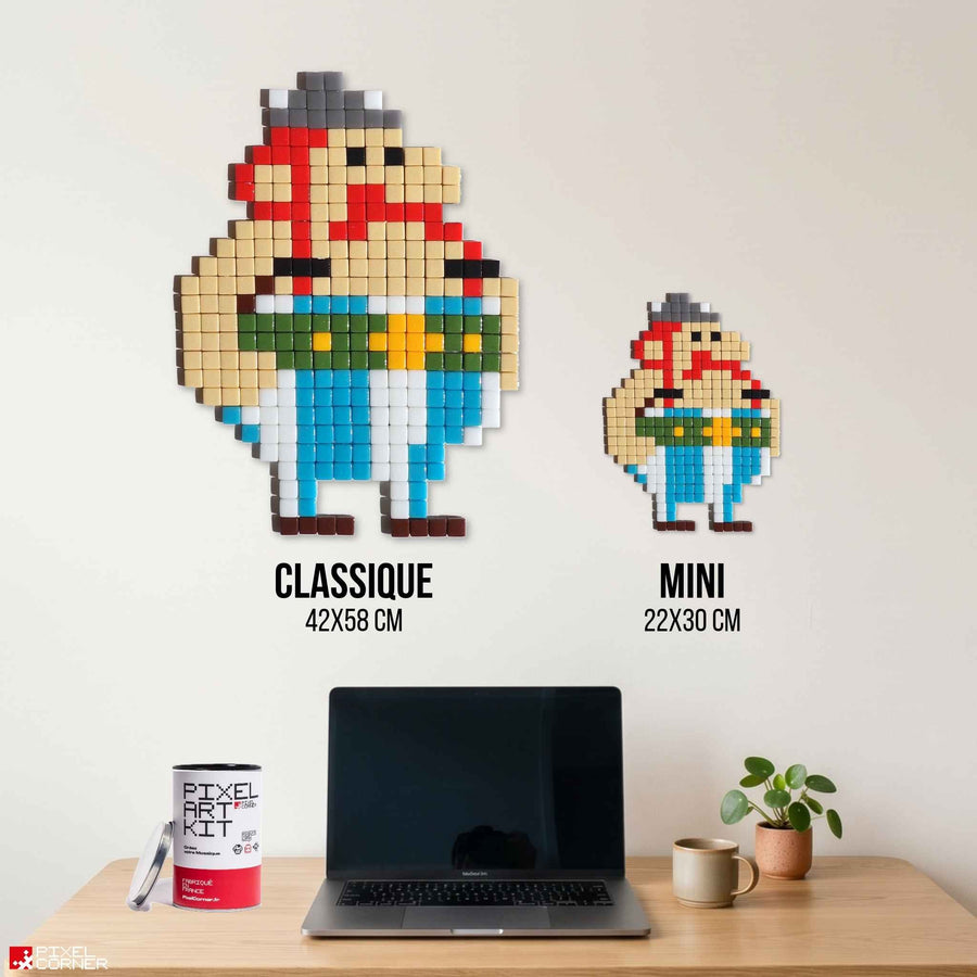 Comparaison des tailles Pixel Corner