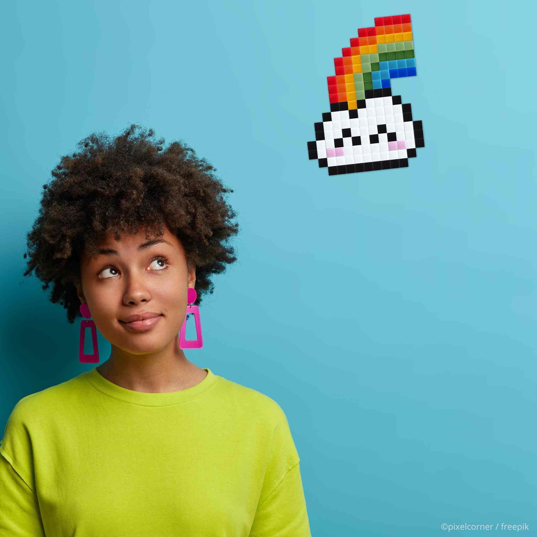 Pixel Art Kit "Rainbow Cloud" par Pixel Corner - Kits de loisirs créatifs