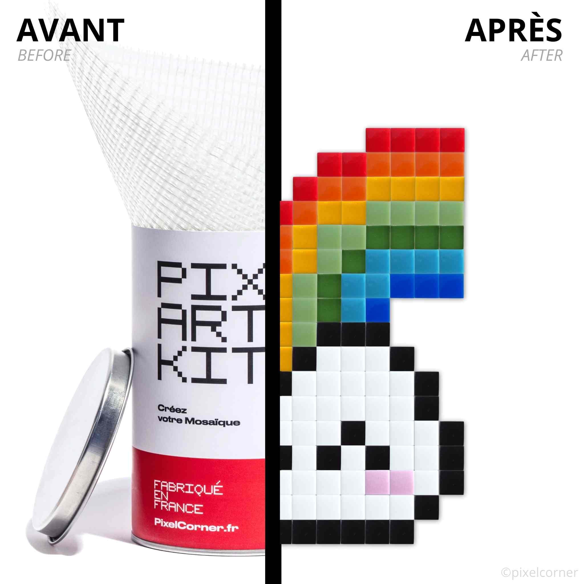 Pixel Art Kit "Rainbow Cloud" par Pixel Corner - Kits de loisirs créatifs