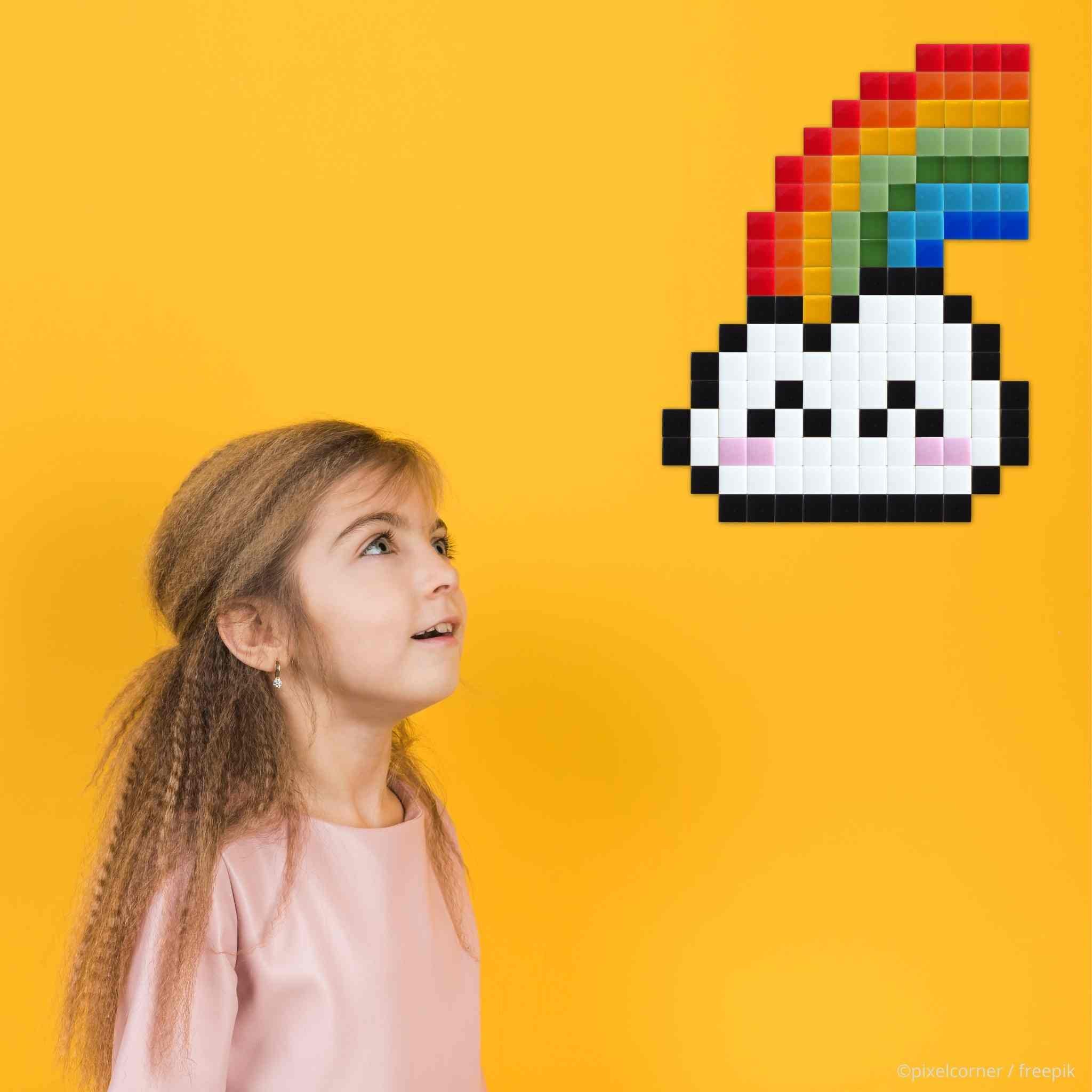 Pixel Art Kit "Rainbow Cloud" par Pixel Corner - Kits de loisirs créatifs