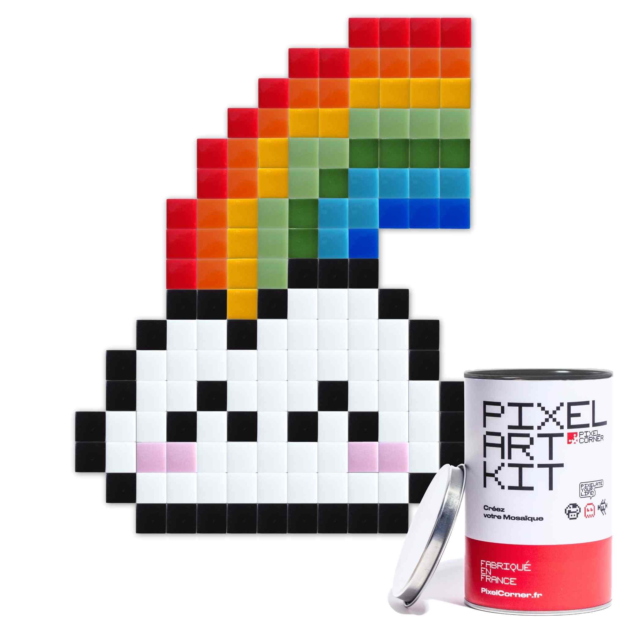 Pixel Art Kit "Rainbow Cloud" par Pixel Corner - Kits de loisirs créatifs