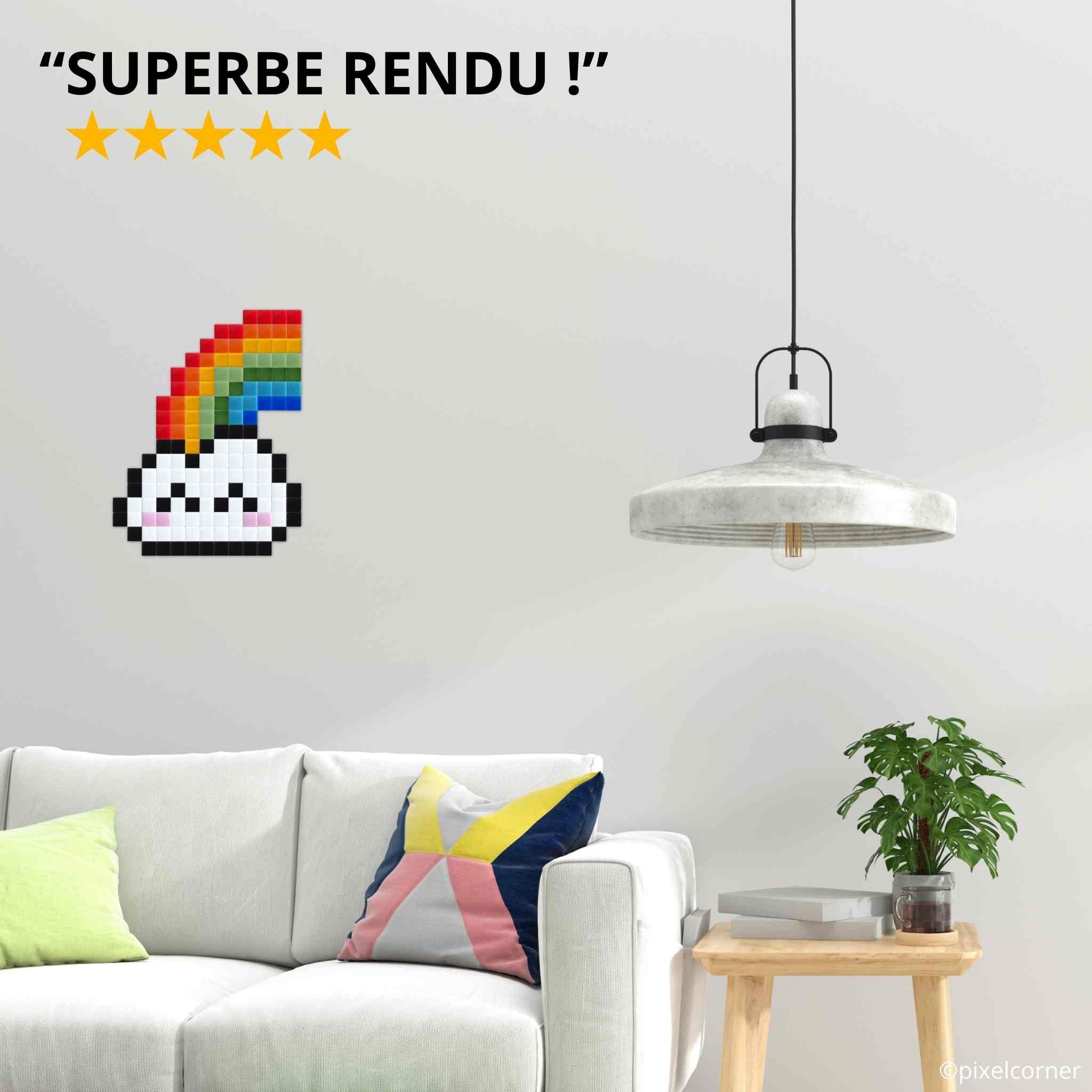 Pixel Art Kit "Rainbow Cloud" par Pixel Corner - Kits de loisirs créatifs