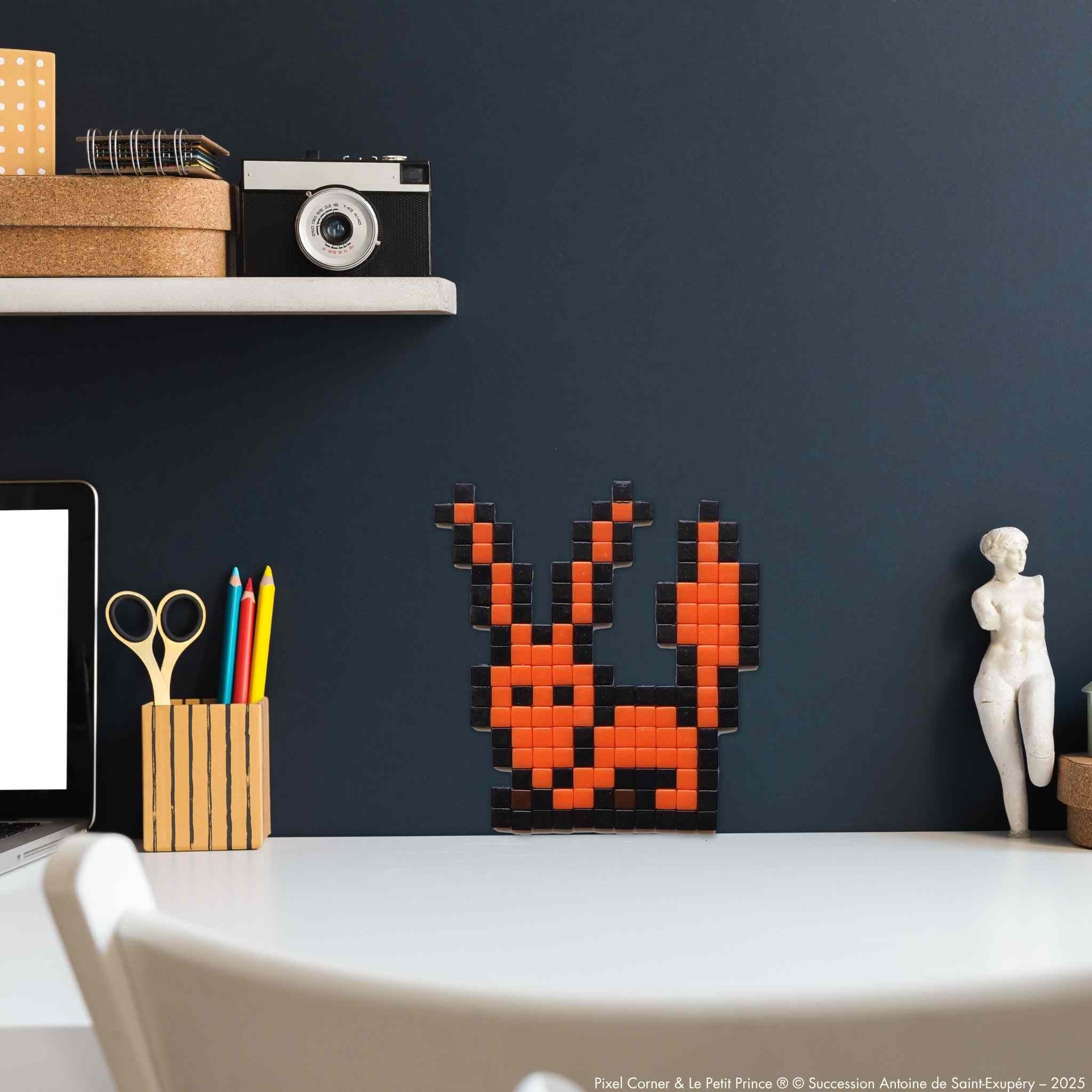 Pixel Art Kit "Renard Apprivoisé" - Le Petit Prince® par Pixel Corner - Kits de loisirs créatifs