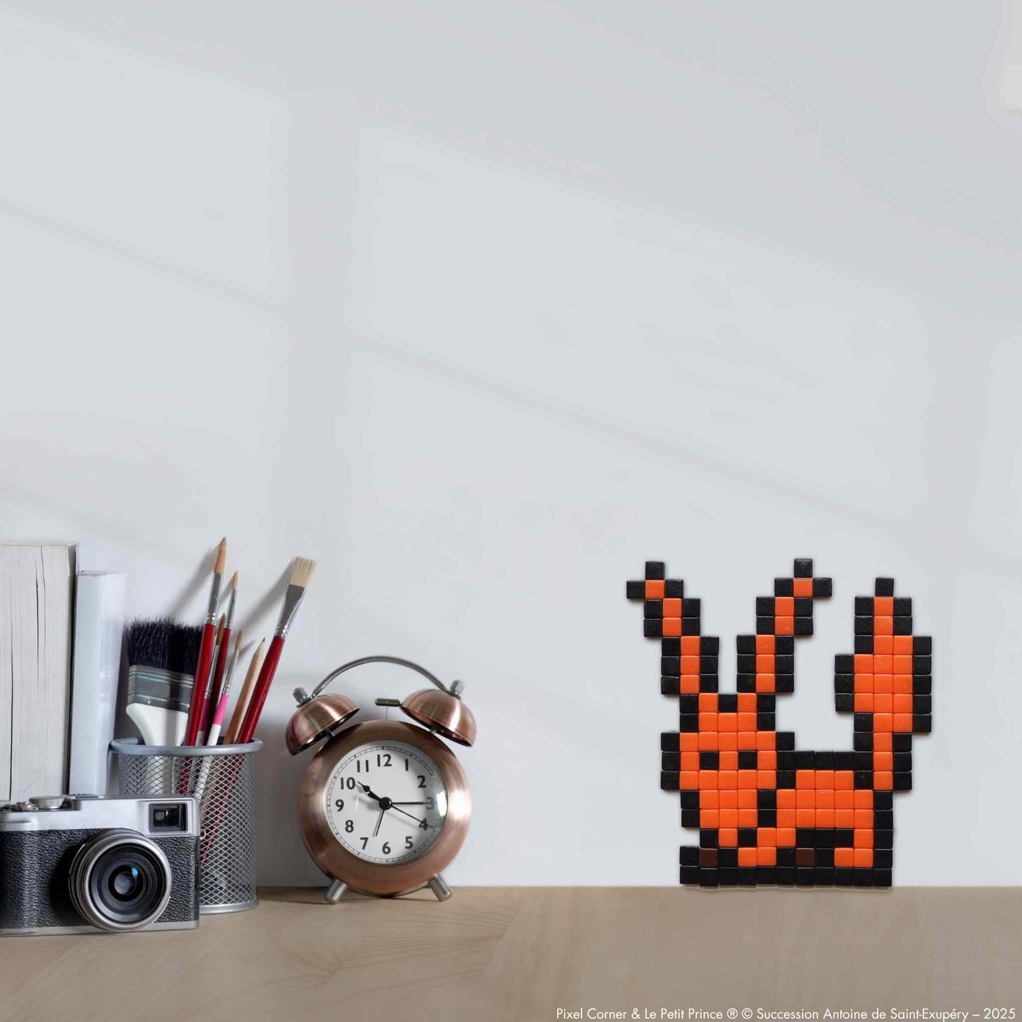 Pixel Art Kit "Renard Apprivoisé" - Le Petit Prince® par Pixel Corner - Kits de loisirs créatifs