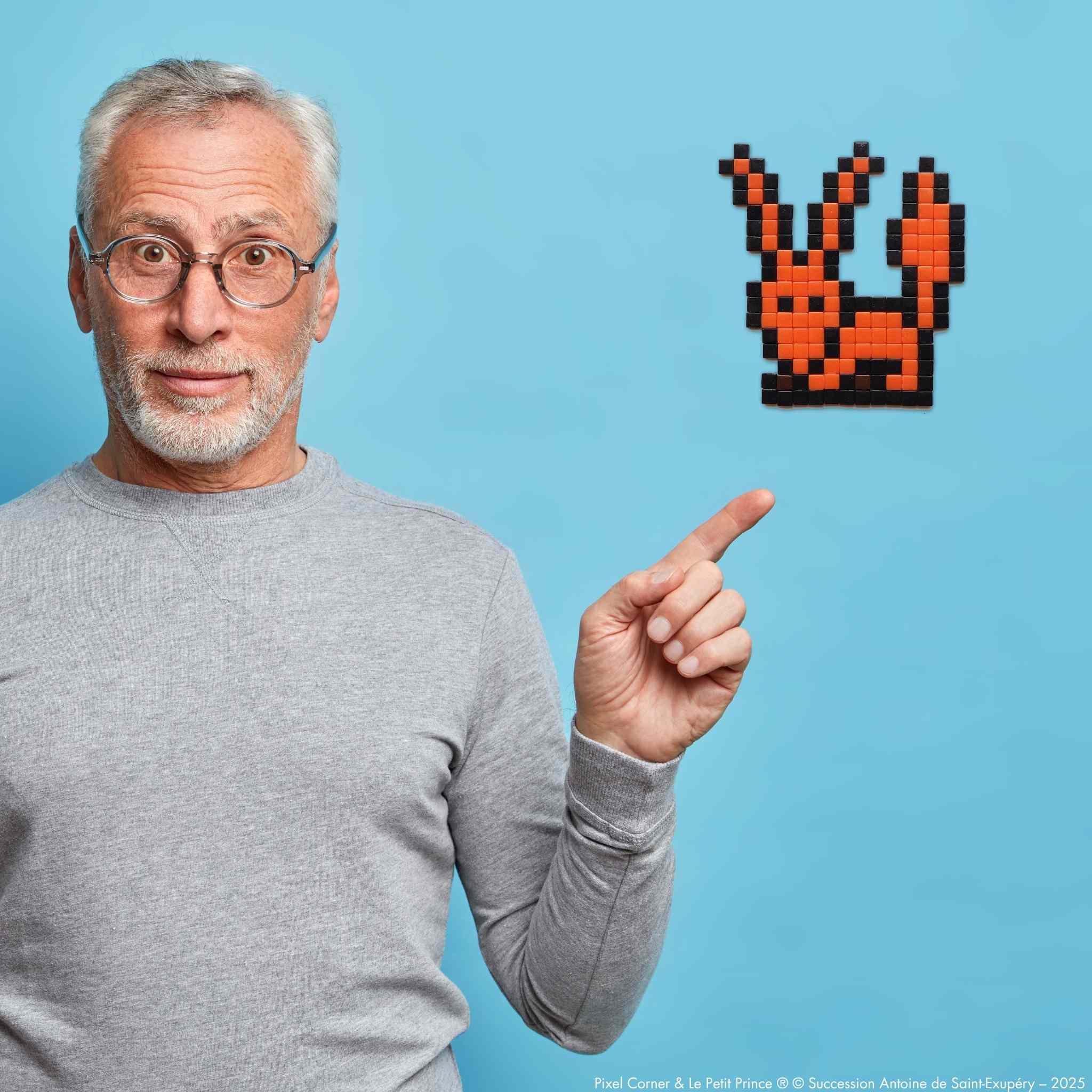 Pixel Art Kit "Renard Apprivoisé" - Le Petit Prince® par Pixel Corner - Kits de loisirs créatifs