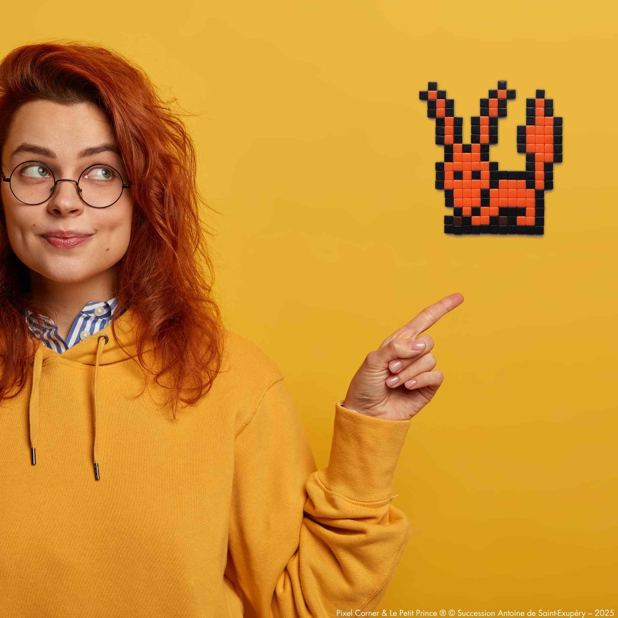 Pixel Art Kit "Renard Apprivoisé" - Le Petit Prince® par Pixel Corner - Kits de loisirs créatifs