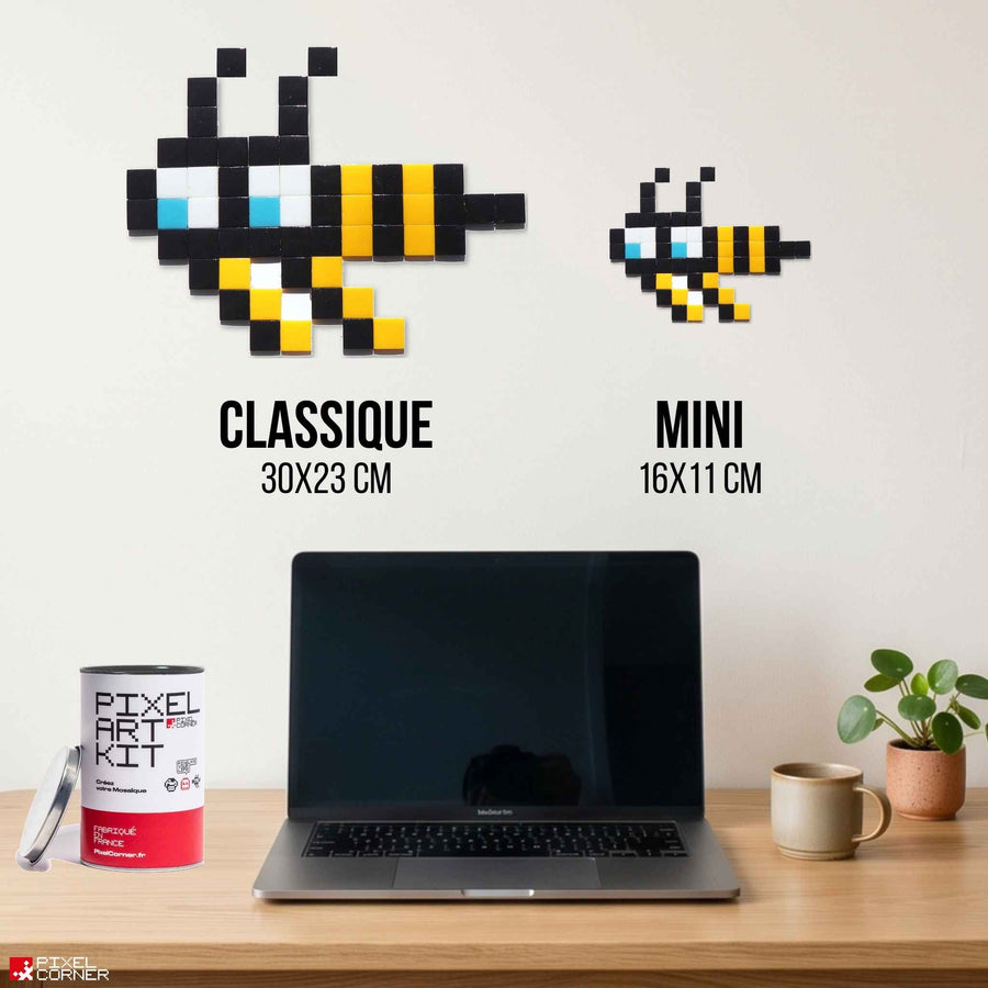 Comparaison des tailles Pixel Corner