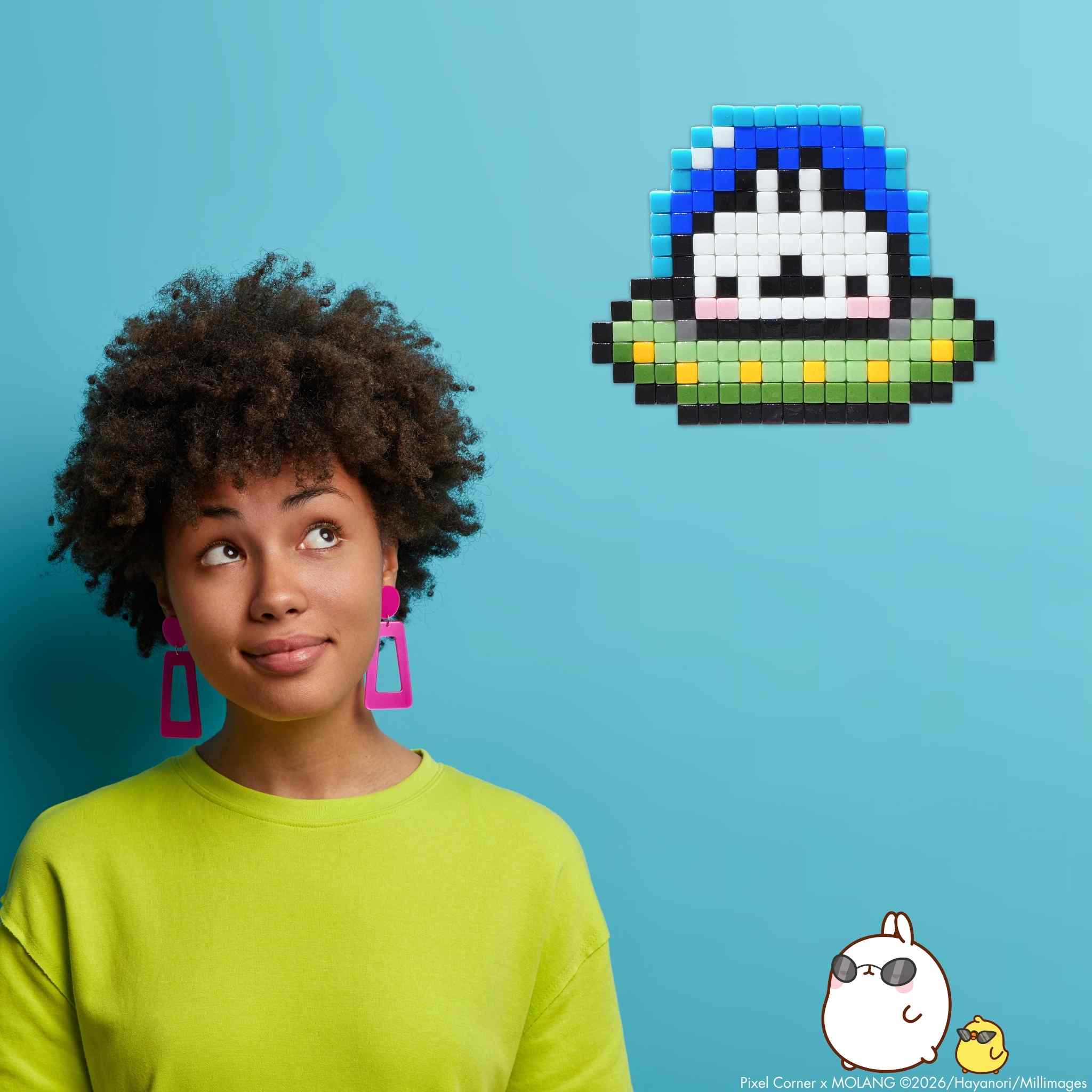 Pixel Art Kit "Space Molang" par Pixel Corner - Kits de loisirs créatifs