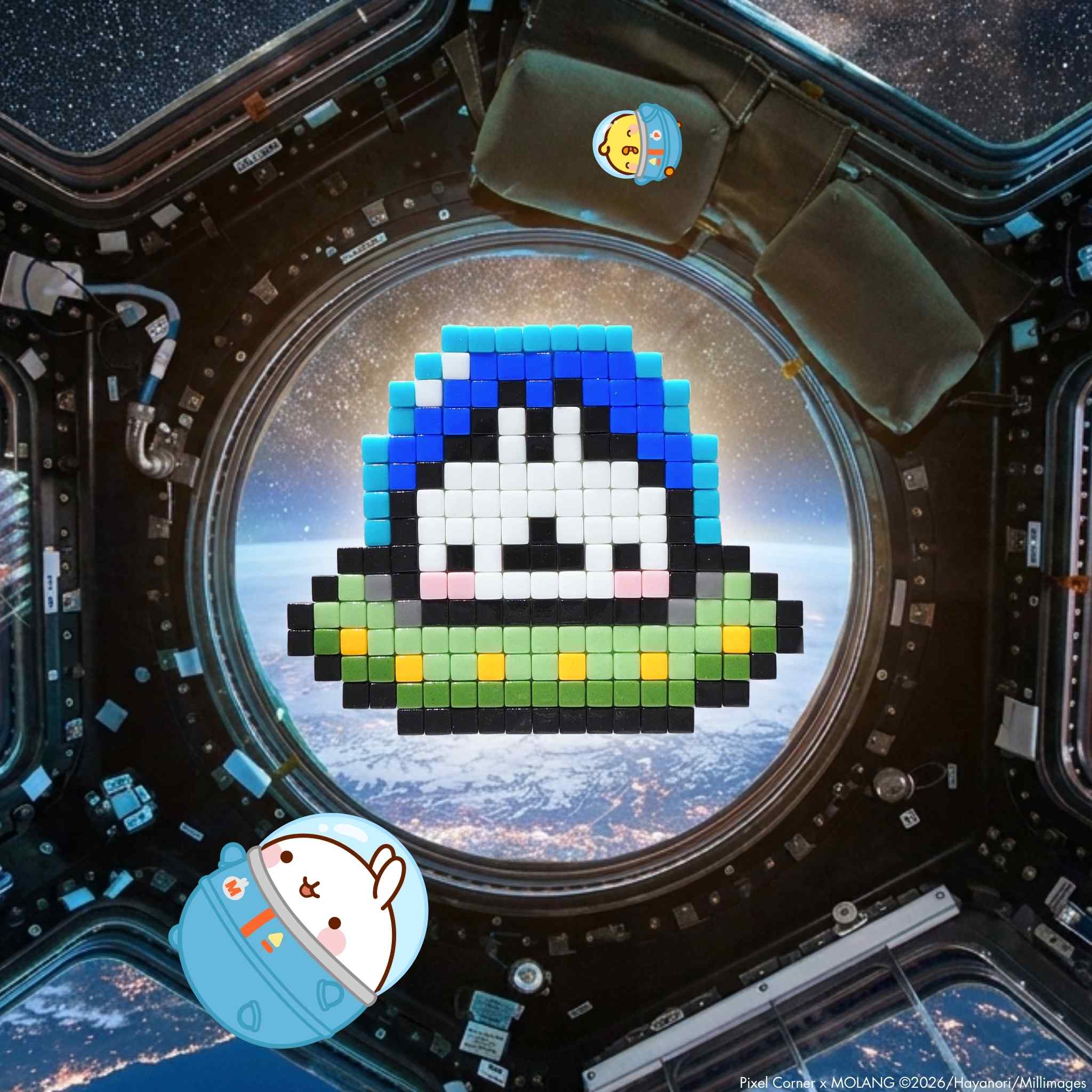 Pixel Art Kit "Space Molang" par Pixel Corner - Kits de loisirs créatifs
