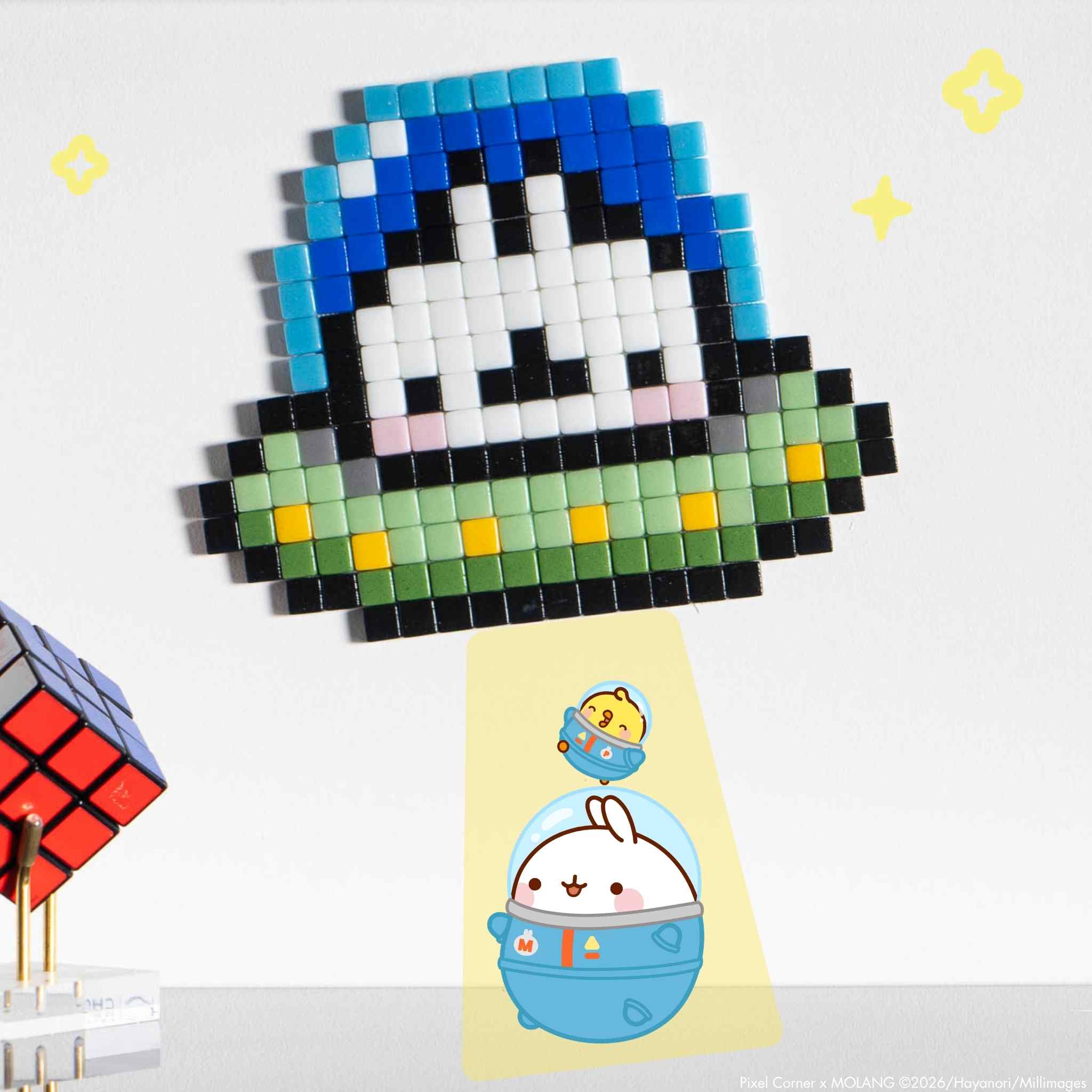 Pixel Art Kit "Space Molang" par Pixel Corner - Kits de loisirs créatifs