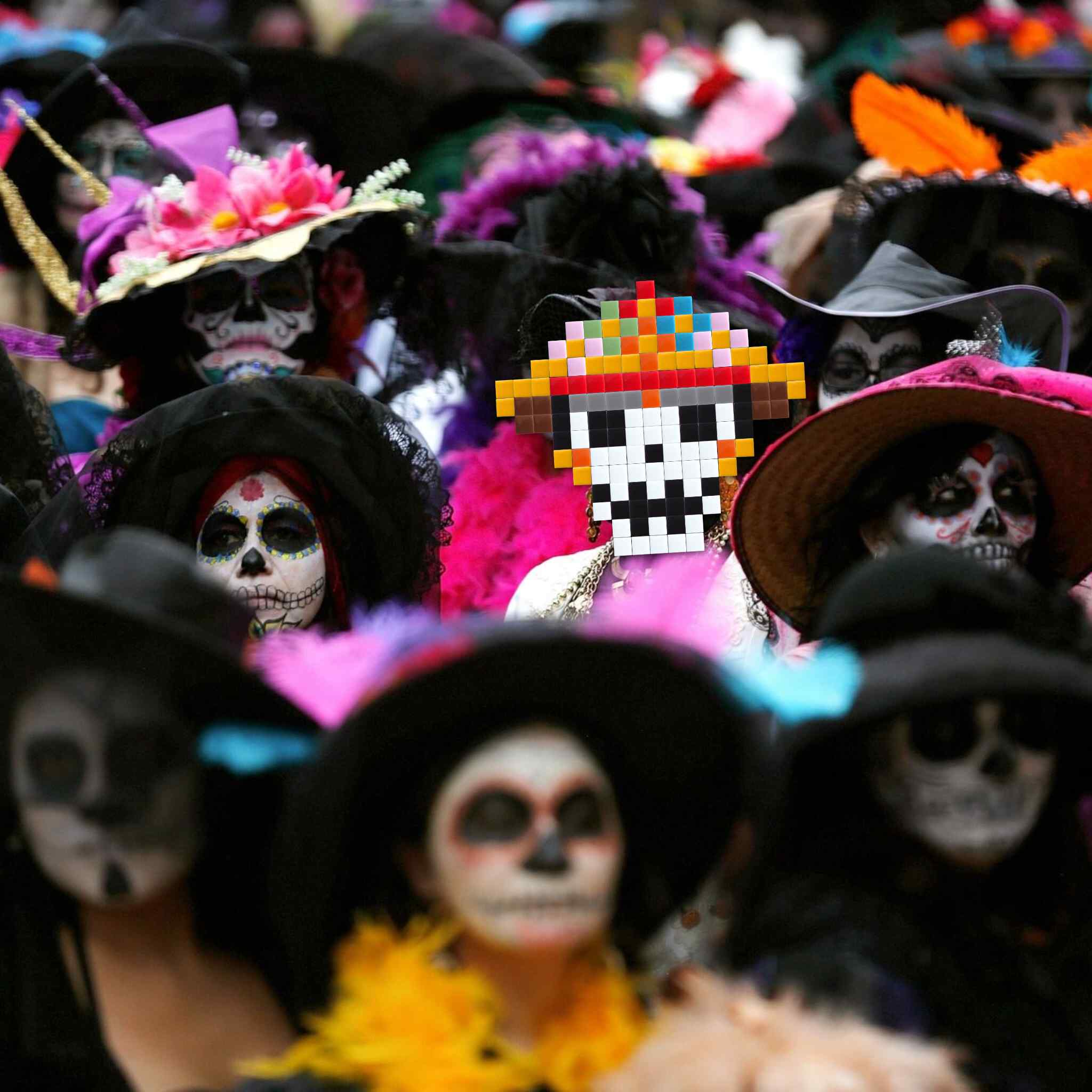 Pixel Art Kit "Tia de los Muertos" par Pixel Corner - Kits de loisirs créatifs