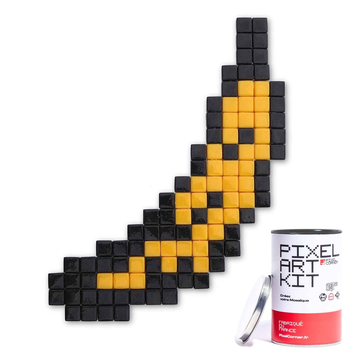 Pixel Art Kit "Velvet Banana" par Pixel Corner - Kits de loisirs créatifs