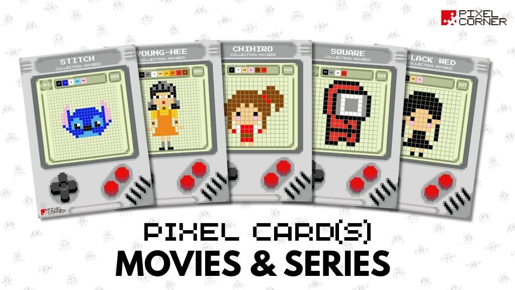 Pixel Card(s) - Collection "Series & Movies" par Pixel Corner - Cartes à Collectionner
